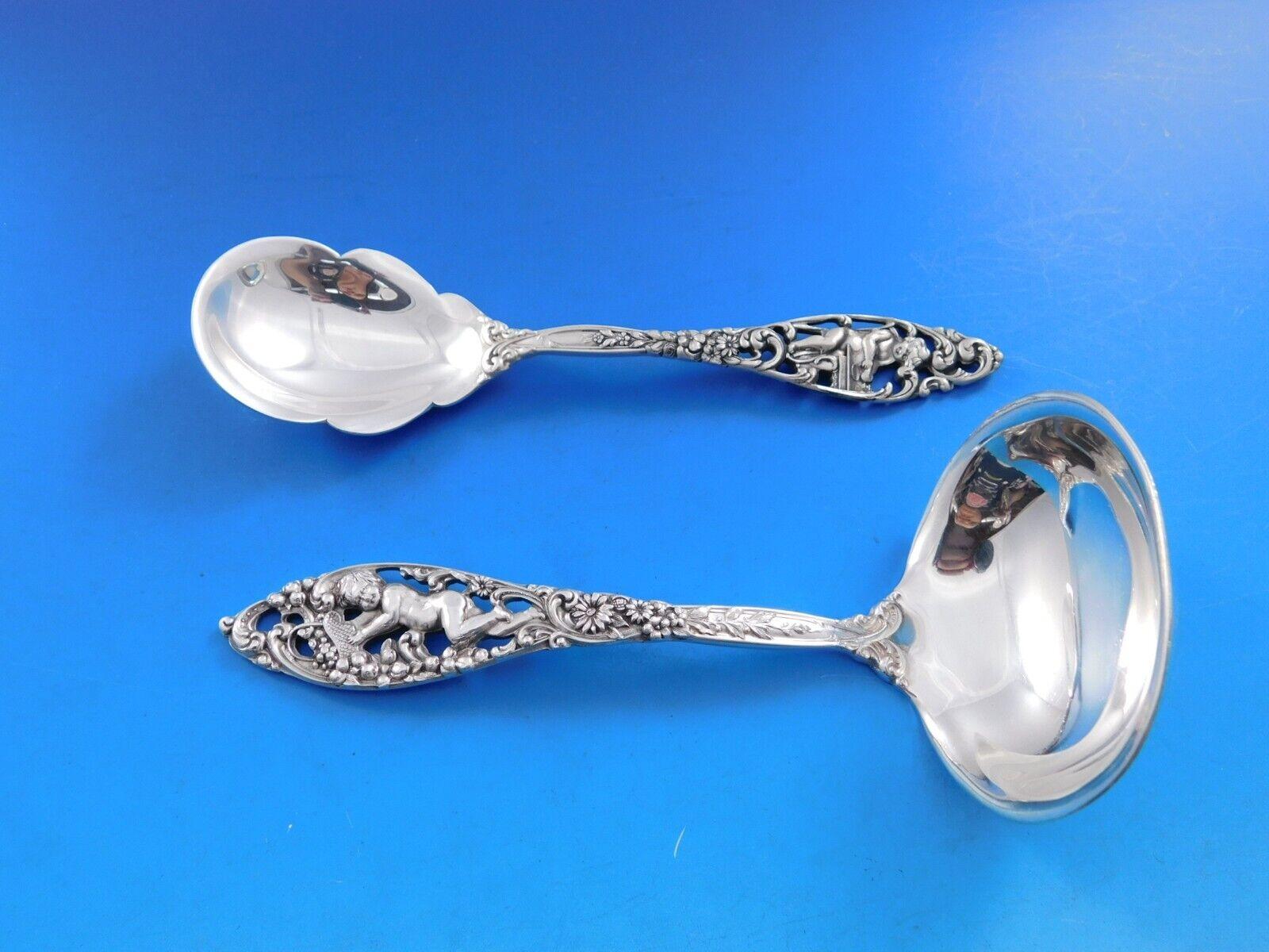 Labores de Cupido by Dominick & Haff Servicio de cubiertos de plata de ley 58 piezas 3