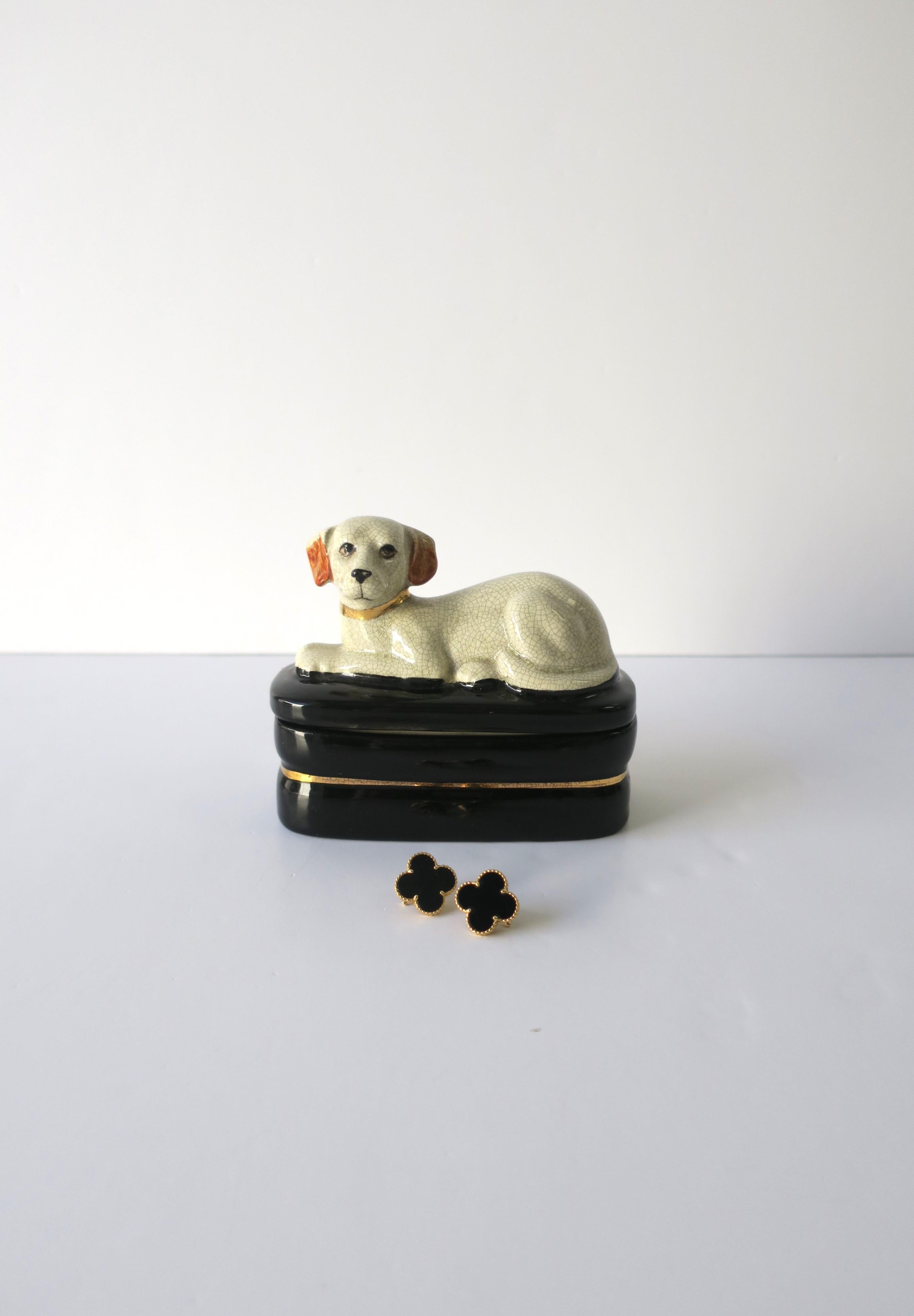 Labrador Retriever Dog Jewelry Box In Good Condition In New York, NY
