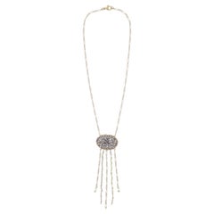 Labradorite and 14K Gold Filled Handmade Wire Wrapped Fringe Necklace 18”