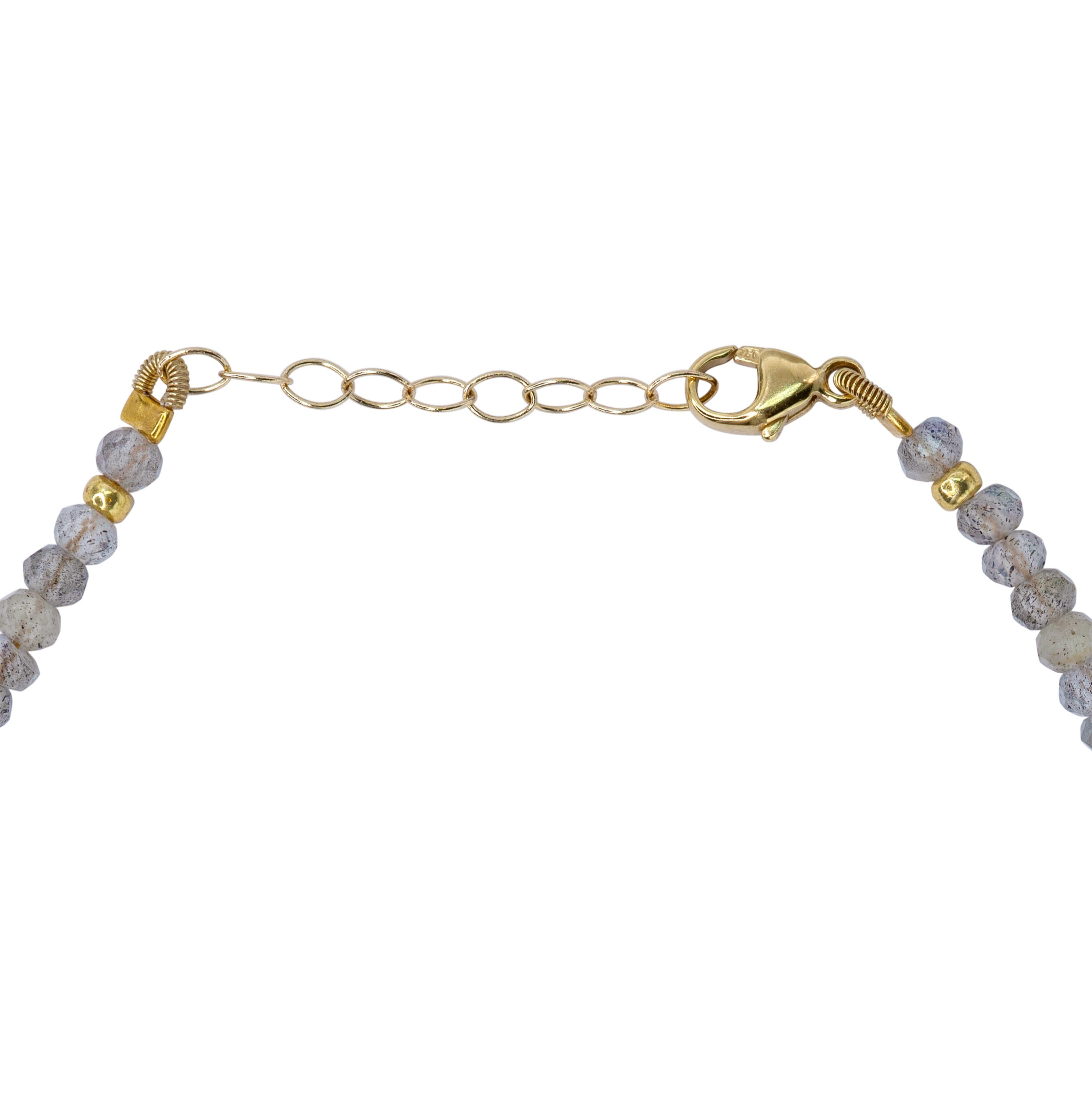 Perlina Bracciale di labradorite in oro 14K - by Bombyx House in vendita