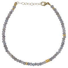 Labradorite Bracelet 14K Gold - by Bombyx House