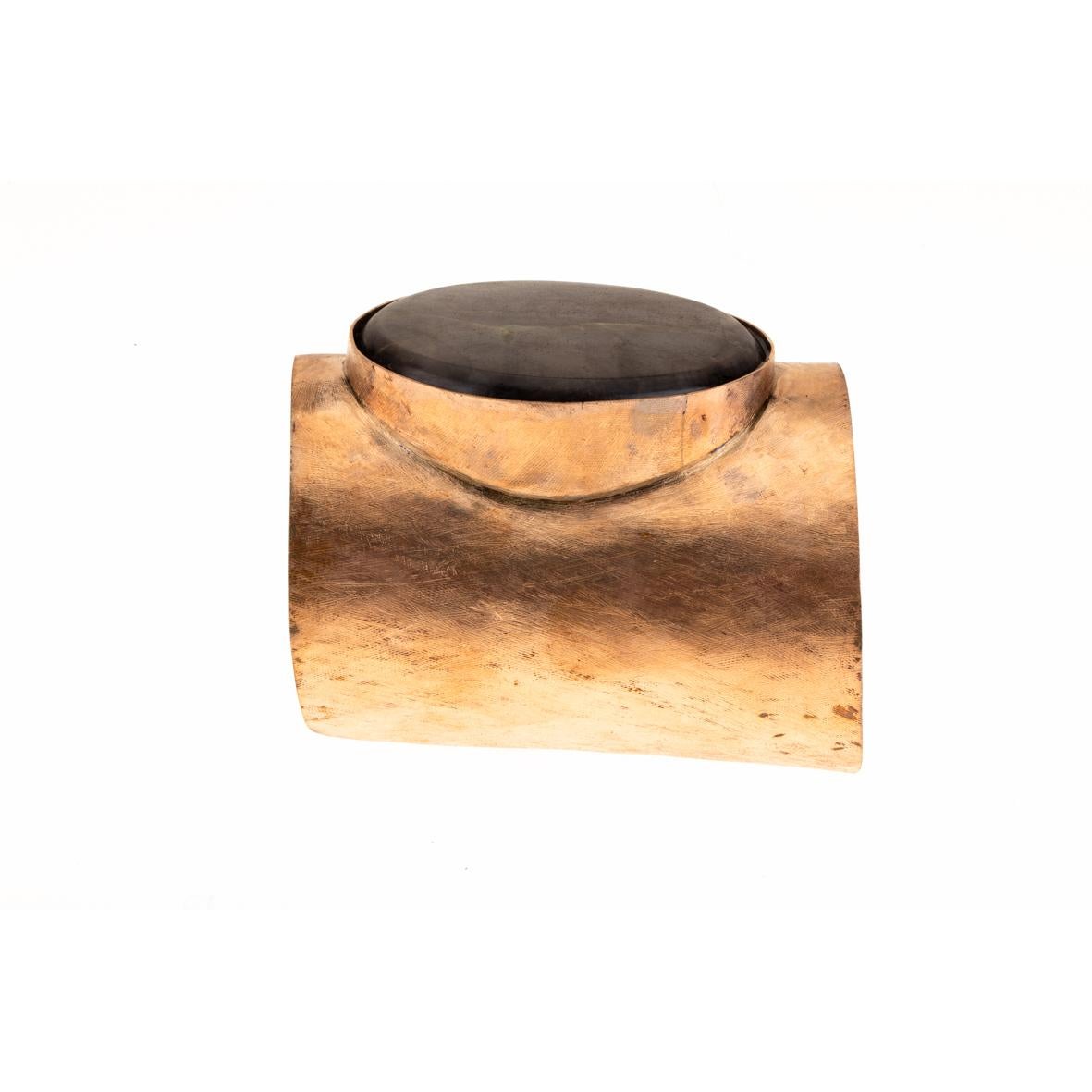 Cabochon Labradorite Bronze Bangle For Sale