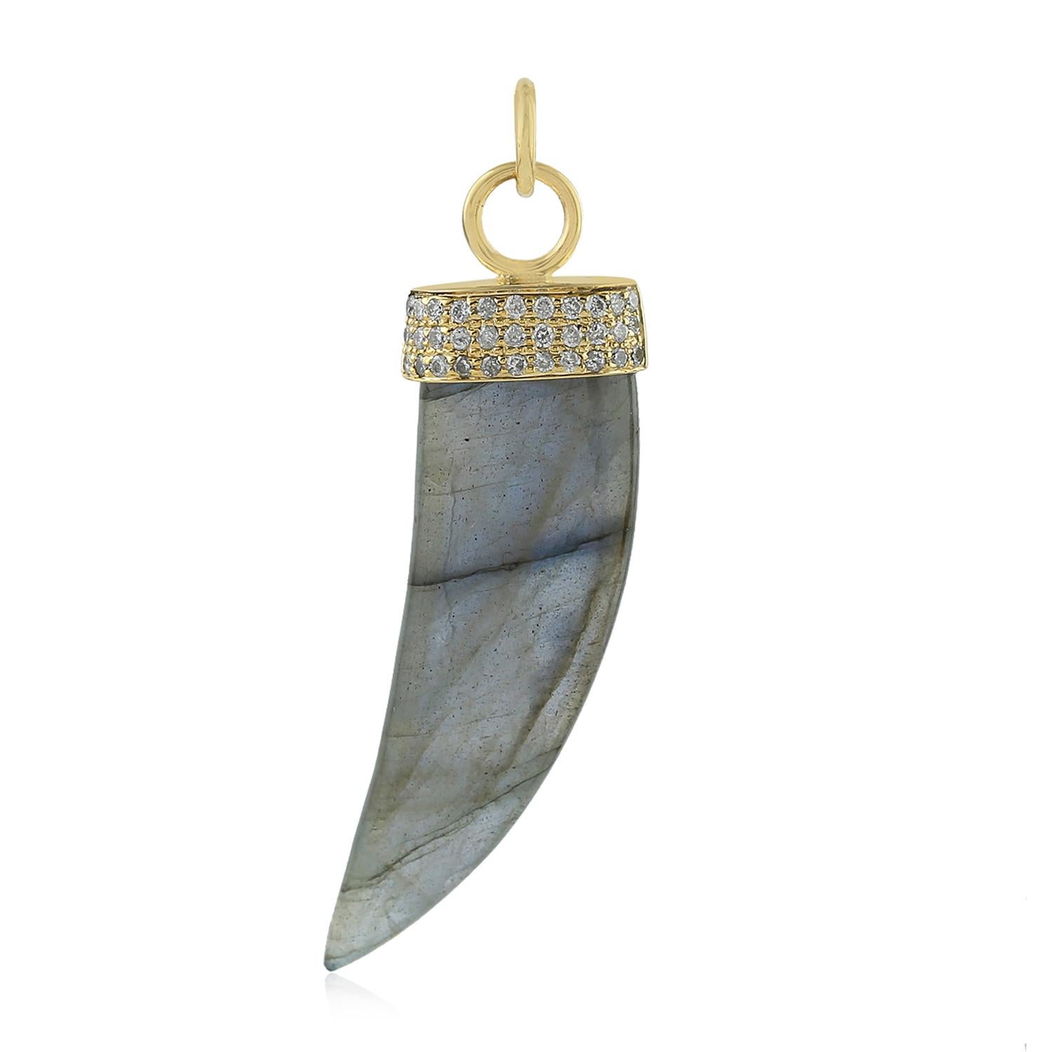 elephant tusk pendant gold