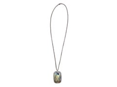 Labradorit & Pave Diamant DR Design Anhänger Halskette