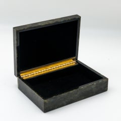 Labradorite Semi Precious Stone Box with Hinged Lid