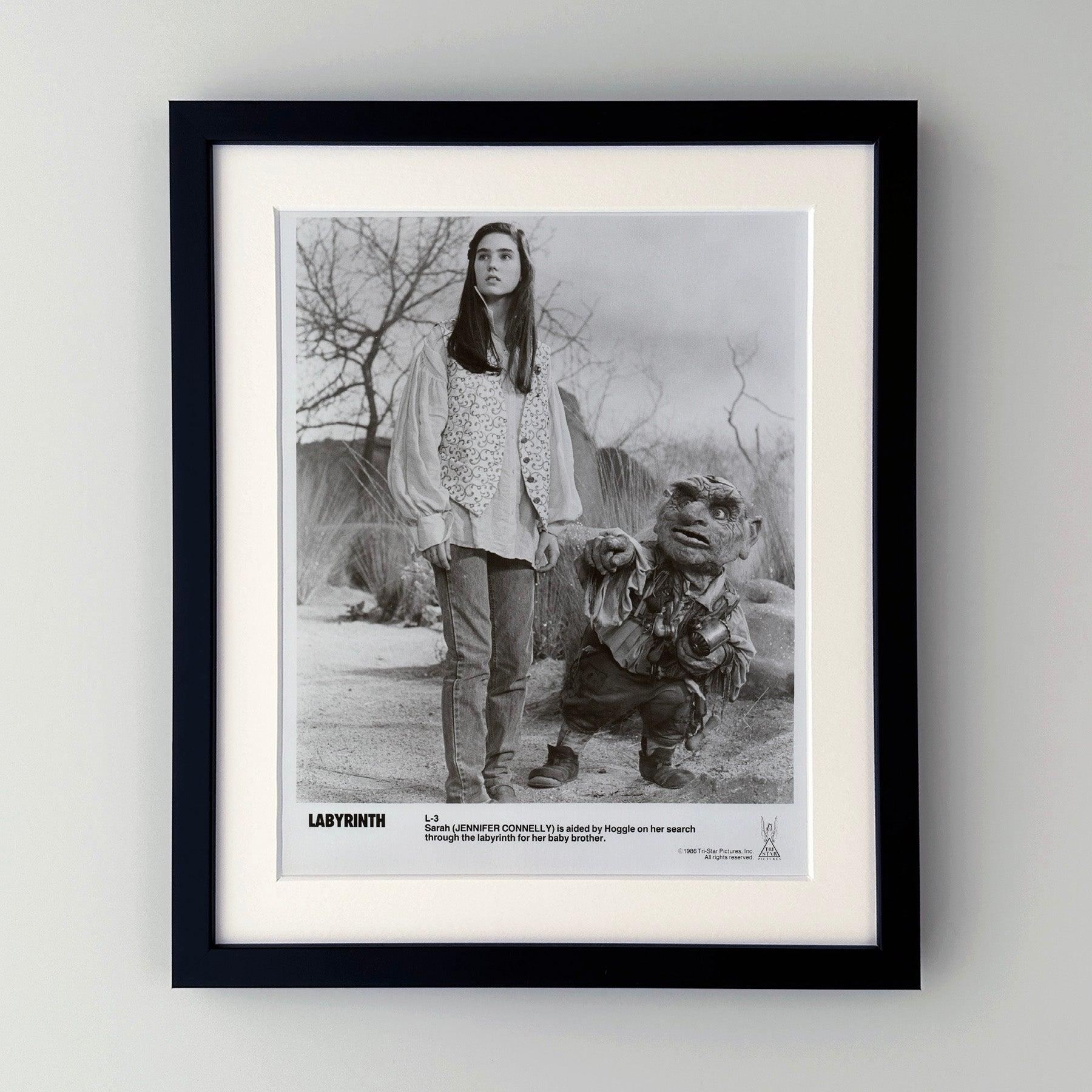 Original 8x10 inches Publicity Film Still for Labyrinth (1986) starring David Bowie and Jennifer Connelly and directed by Jim Henson.

Publicity (film/production) stills were created to help studios promote their new films. The stills were included