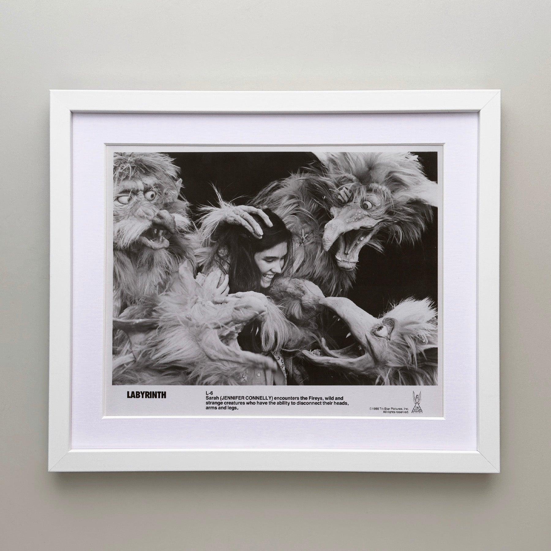 Labyrinth 1986 Werbung Film Film Presse Standbild Gerahmt (amerikanisch) im Angebot