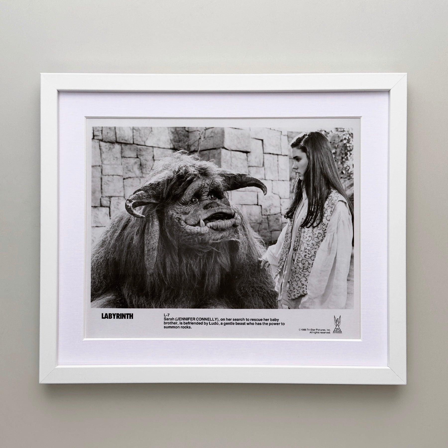 Labyrinth 1986 Werbung Film Film Presse Standbild Gerahmt (amerikanisch) im Angebot