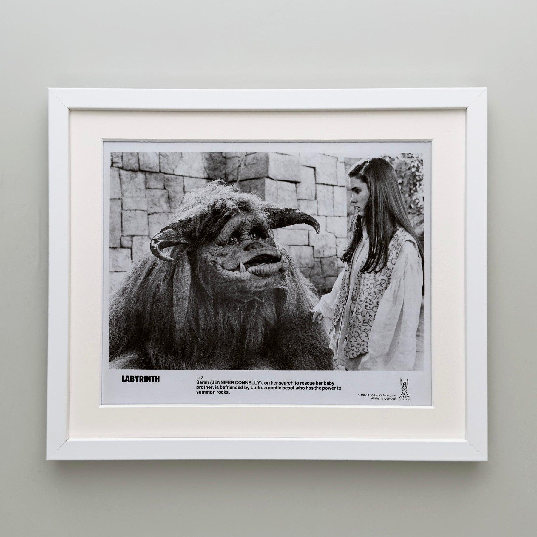 Labyrinth 1986 Werbung Film Film Presse Standbild Gerahmt im Zustand „Hervorragend“ im Angebot in Bath, Somerset