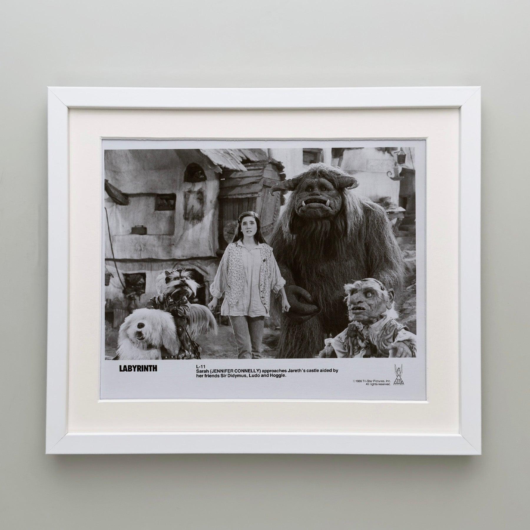 Labyrinth 1986 Werbung Film Film Presse Standbild Gerahmt im Zustand „Hervorragend“ im Angebot in Bath, Somerset