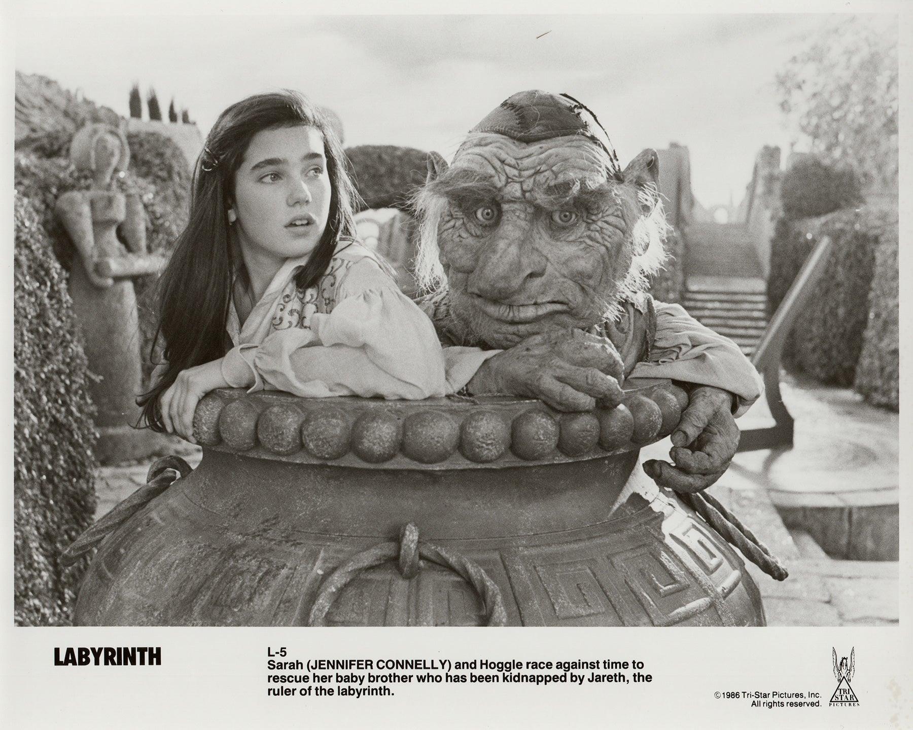 Labyrinth 1986 Werbung Film Film Presse Standbild Gerahmt (Papier) im Angebot