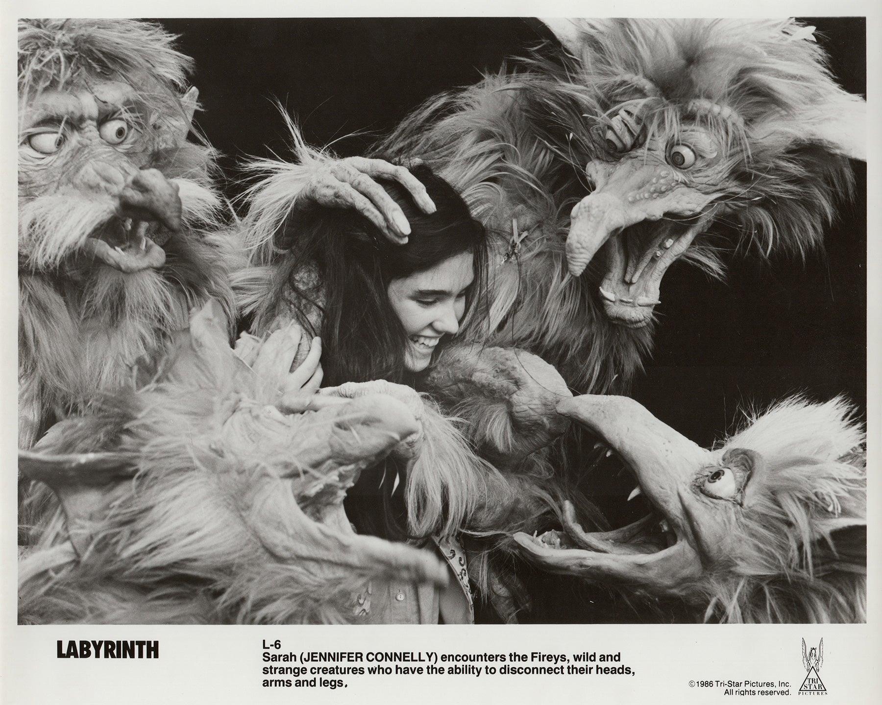 Labyrinth 1986 Werbung Film Film Presse Standbild Gerahmt (Papier) im Angebot