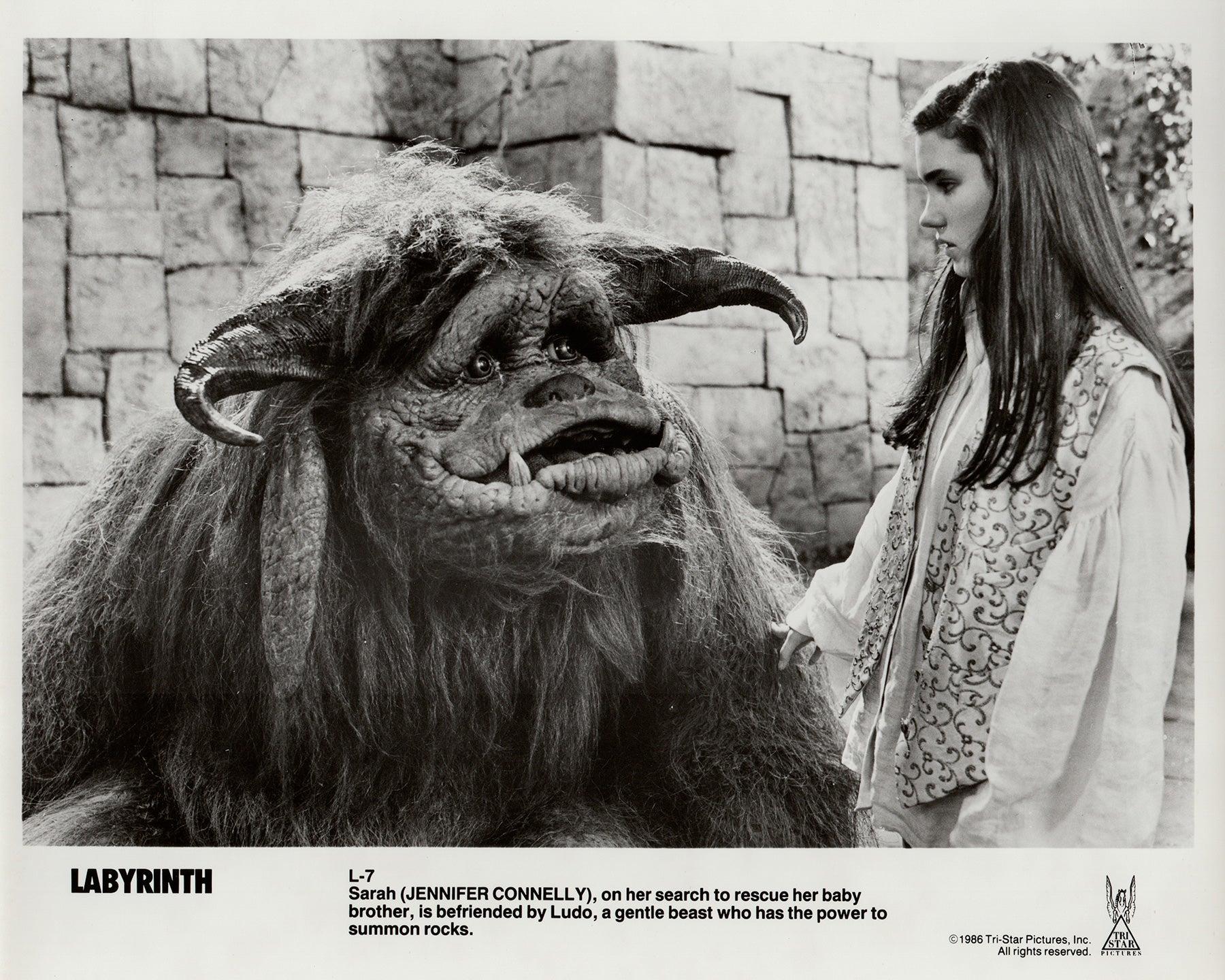 Labyrinth 1986 Werbung Film Film Presse Standbild Gerahmt (Papier) im Angebot