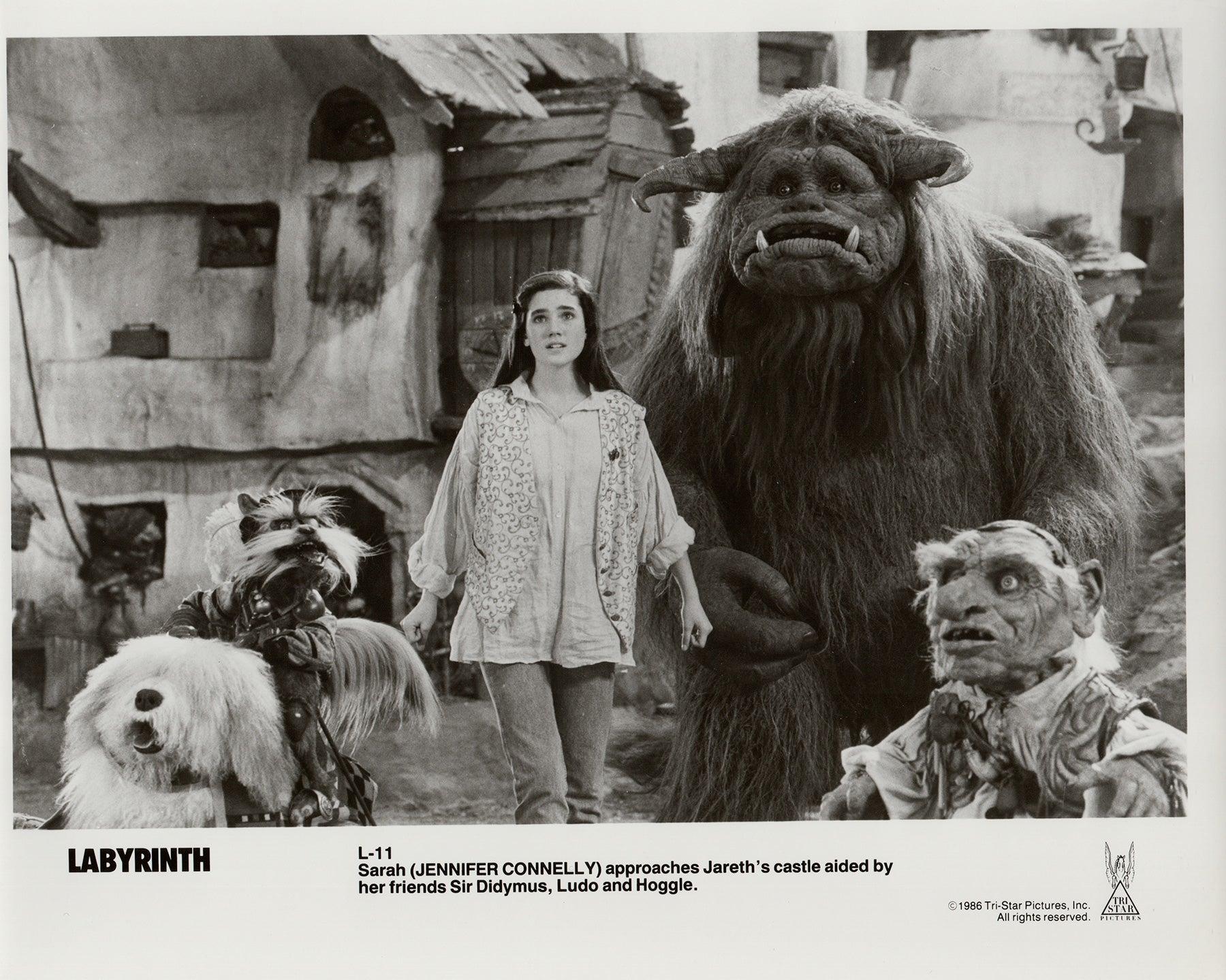 Labyrinth 1986 Werbung Film Film Presse Standbild Gerahmt (Papier) im Angebot