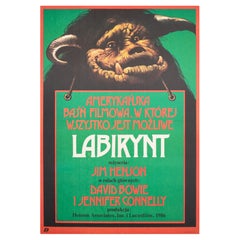 Labyrinth 1987 Polish B1 Film Movie Poster, Walkuski