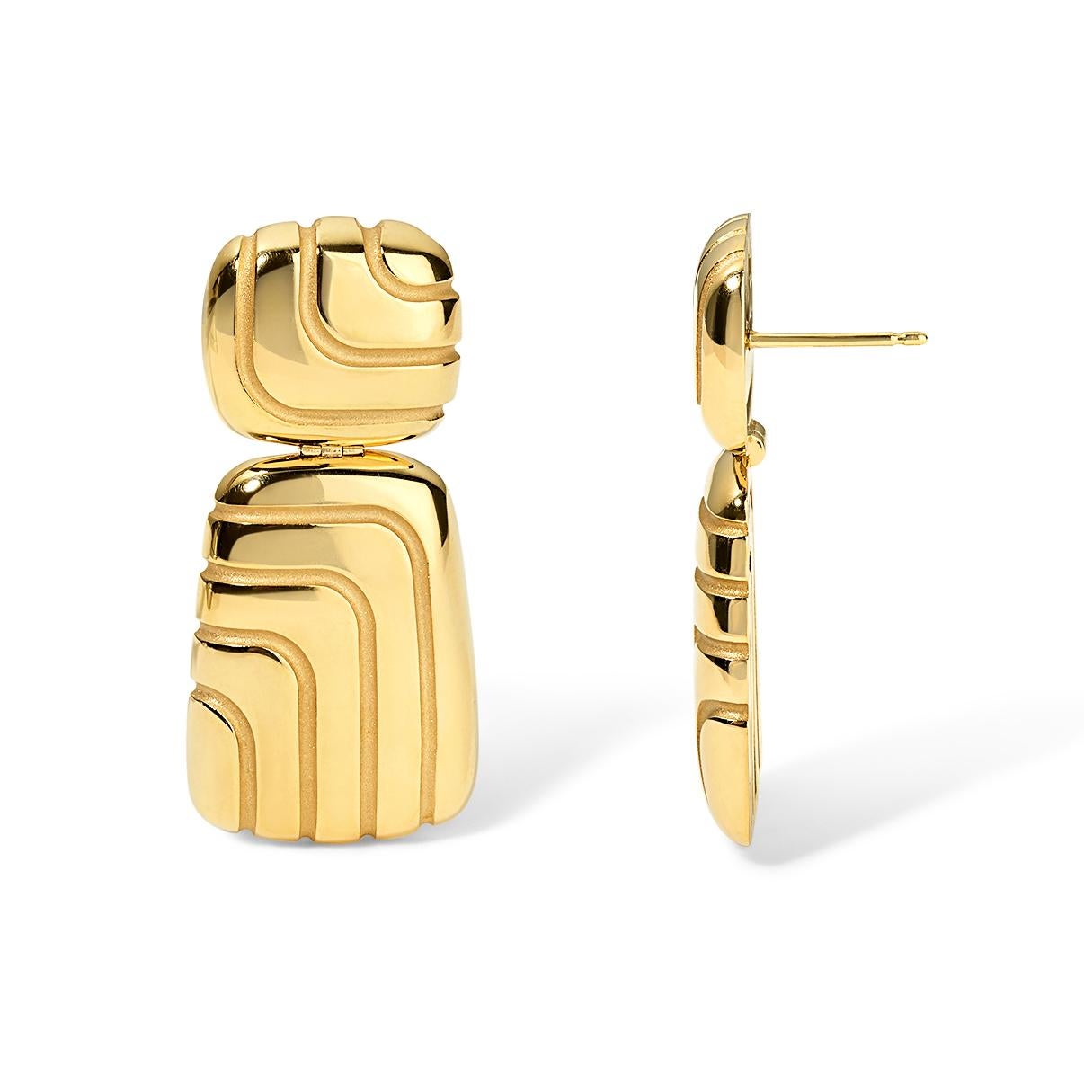 Labyrinth Earrings In New Condition For Sale In Boston, MA