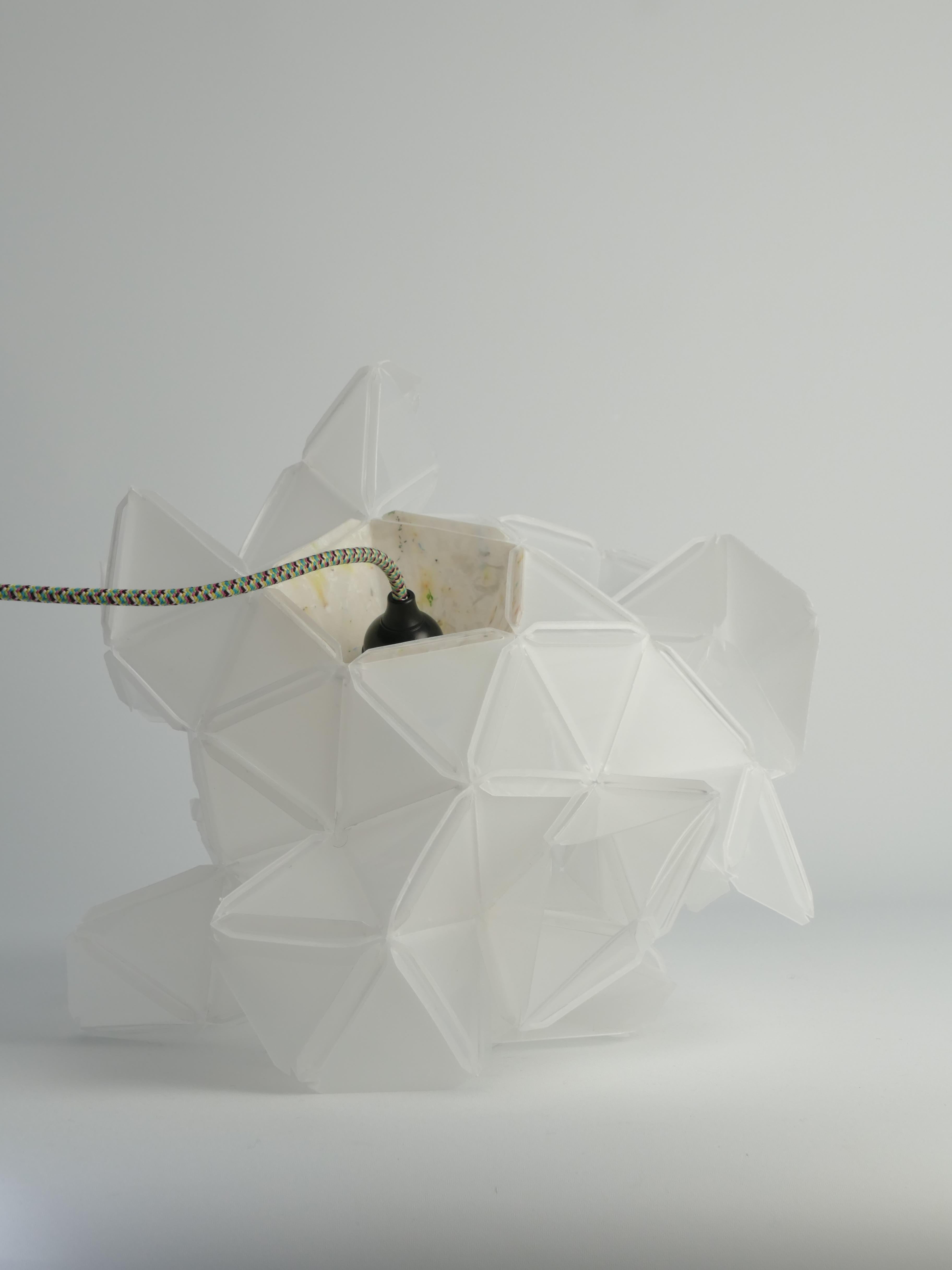 Labyrinth, Hazy, Artisan Light Sculpture with Integrated Fixture, By Republiken For Sale 2