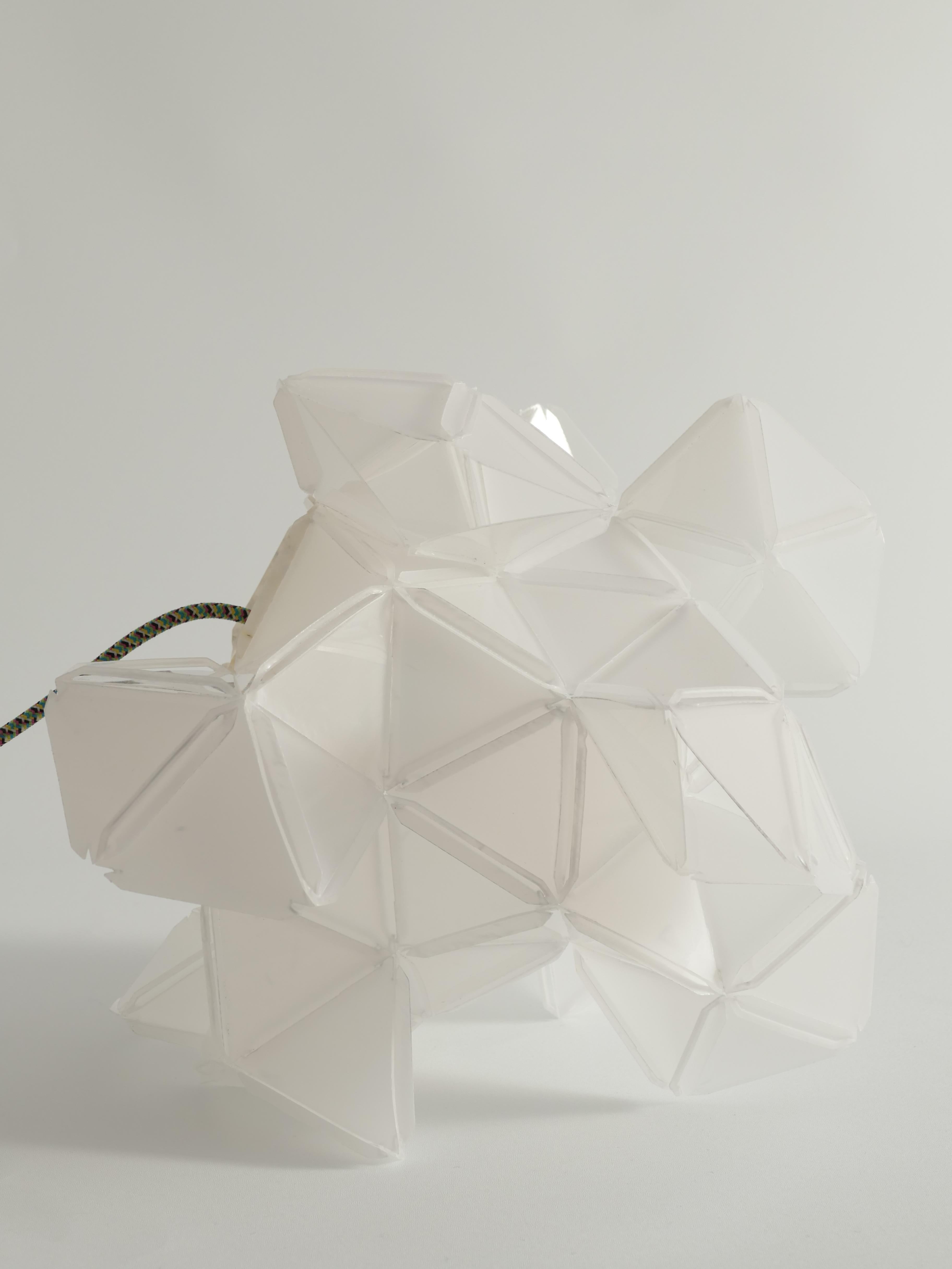 Labyrinth, Hazy, Artisan Light Sculpture with Integrated Fixture, By Republiken For Sale 4