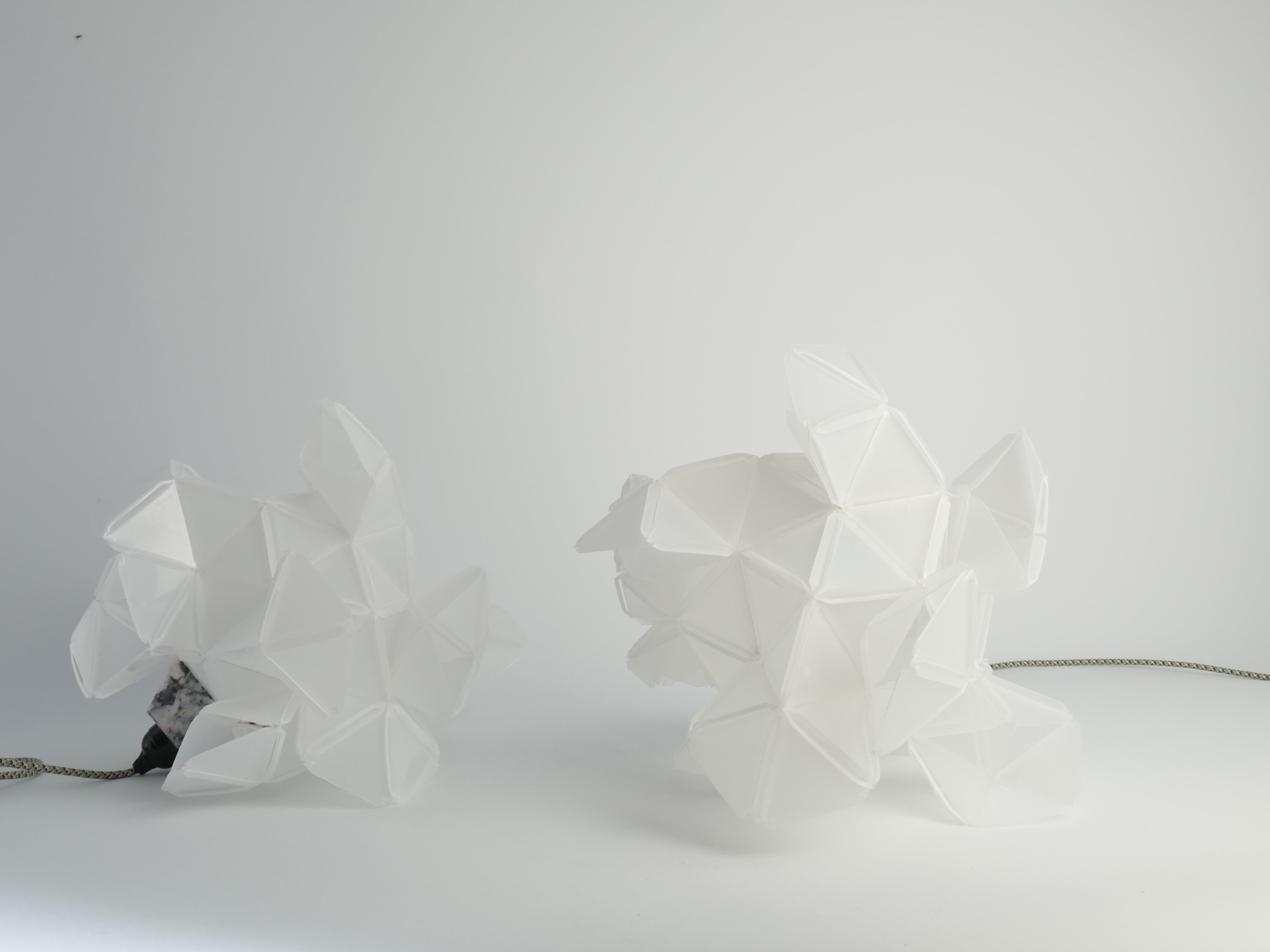 Labyrinth, Hazy, Artisan Light Sculpture with Integrated Fixture, By Republiken For Sale 5