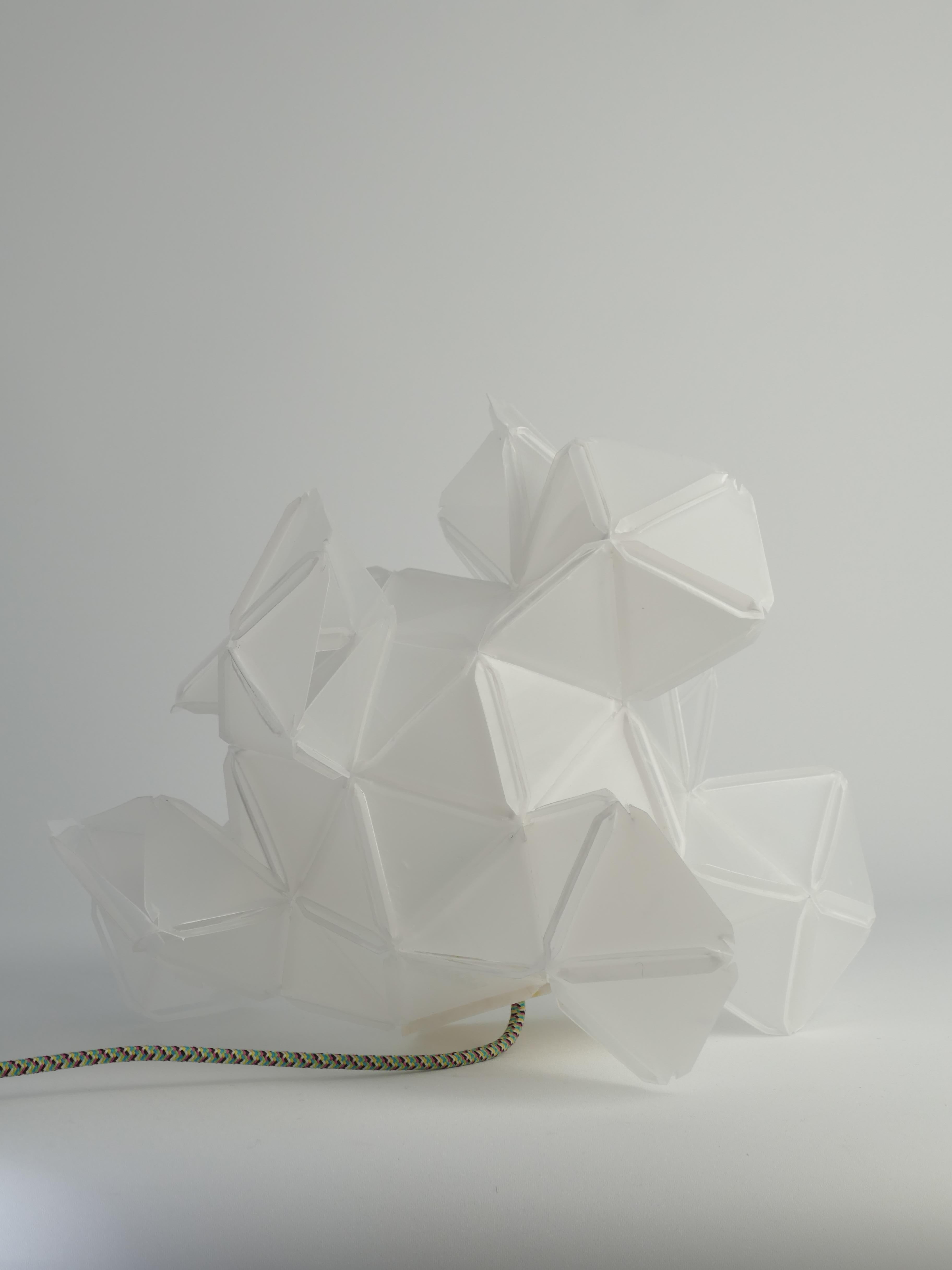 Labyrinth, Hazy, Artisan Light Sculpture with Integrated Fixture, By Republiken For Sale 6