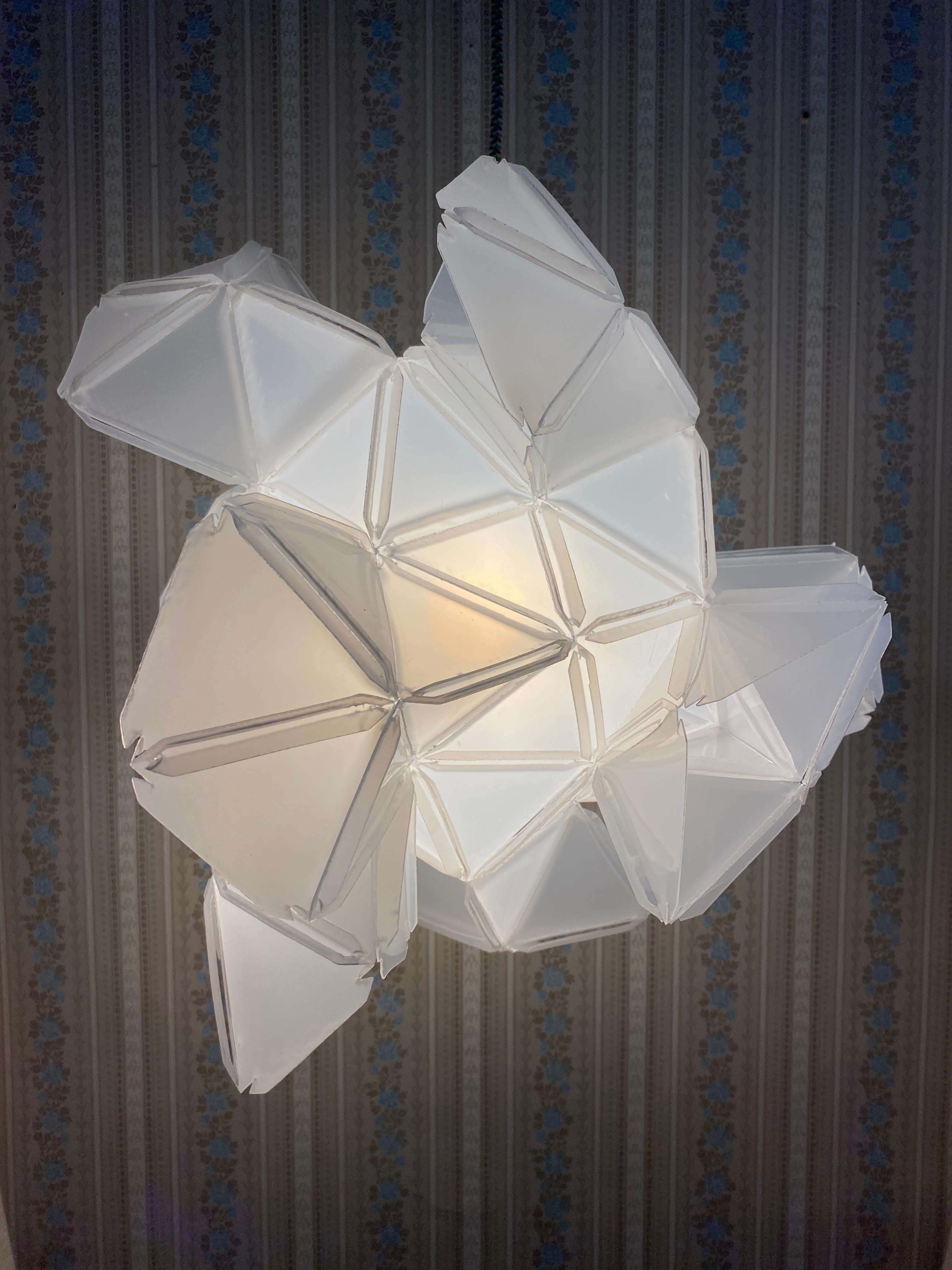 Labyrinth, Hazy, Artisan Light Sculpture with Integrated Fixture, By Republiken For Sale 7