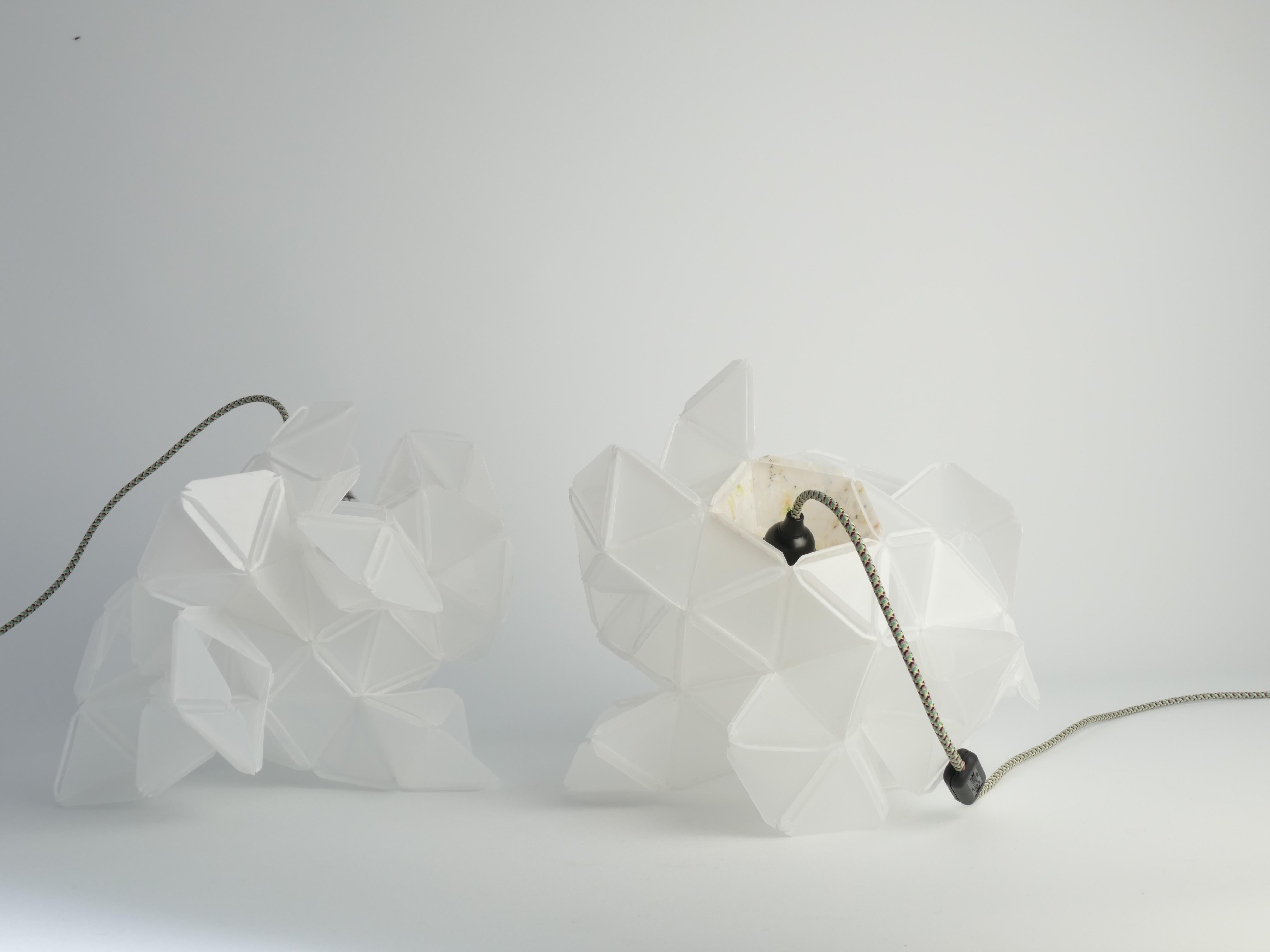 Labyrinth, Hazy, Artisan Table Lamp Light Sculpture, By Republiken For Sale 8