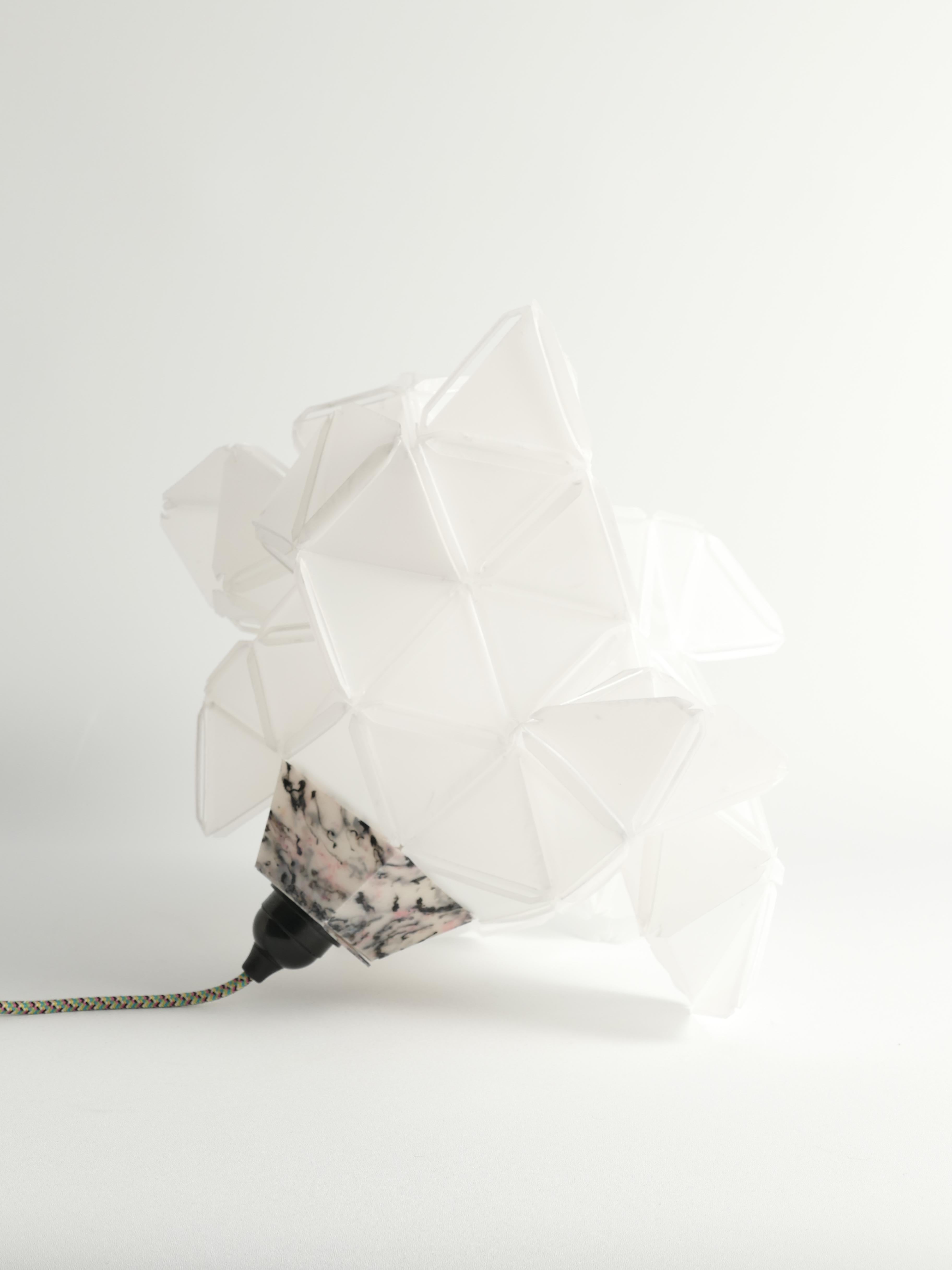 Labyrinth, Hazy, Artisan Table Lamp Light Sculpture, By Republiken In New Condition For Sale In Grythyttan, SE
