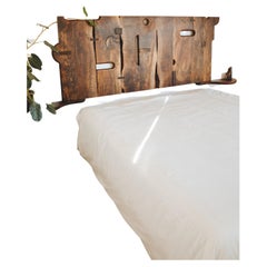 Labyrinth Headboard in Figured Oregon Walnut, Claro Burl and Ebony