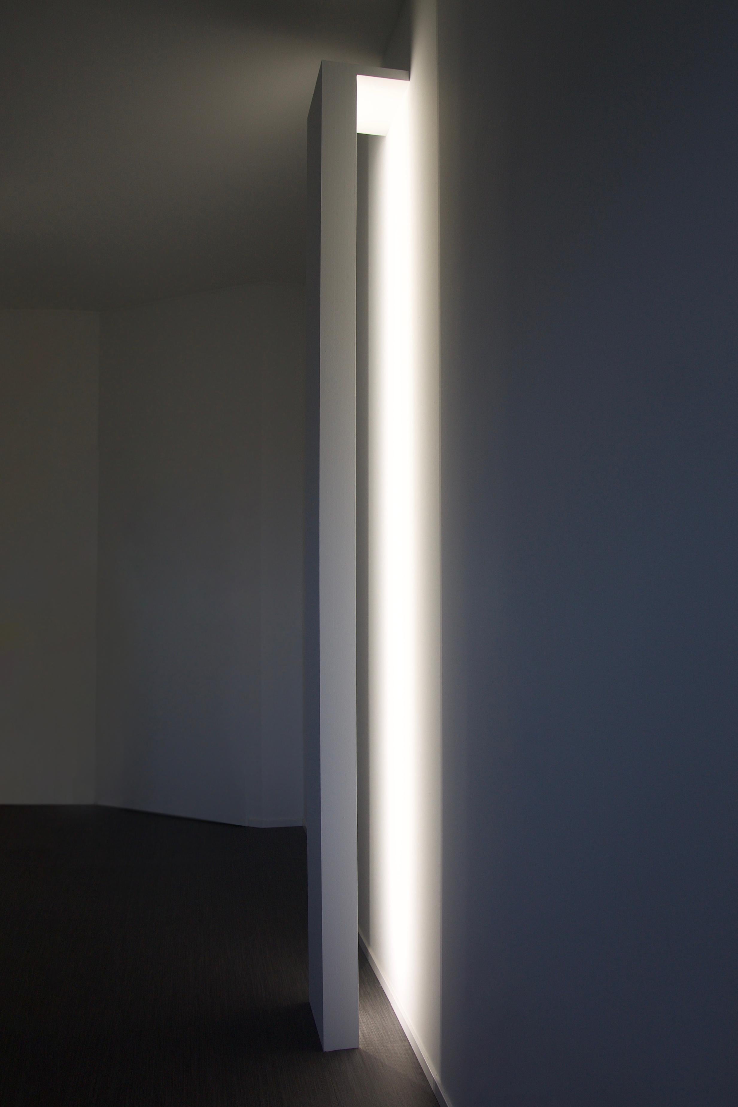 Hand-Crafted Labyrinth Light Extreme Minimalist Floor Vertical Led Wall Lamp For Sale