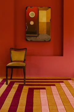 Labyrinth Wool Rug in Coral Pink, by Teklan - Scandinavian Design