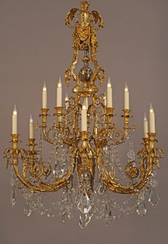Lacarrière, Delatour & Cie, "Acanthus" Chandelier, France, circa 1870