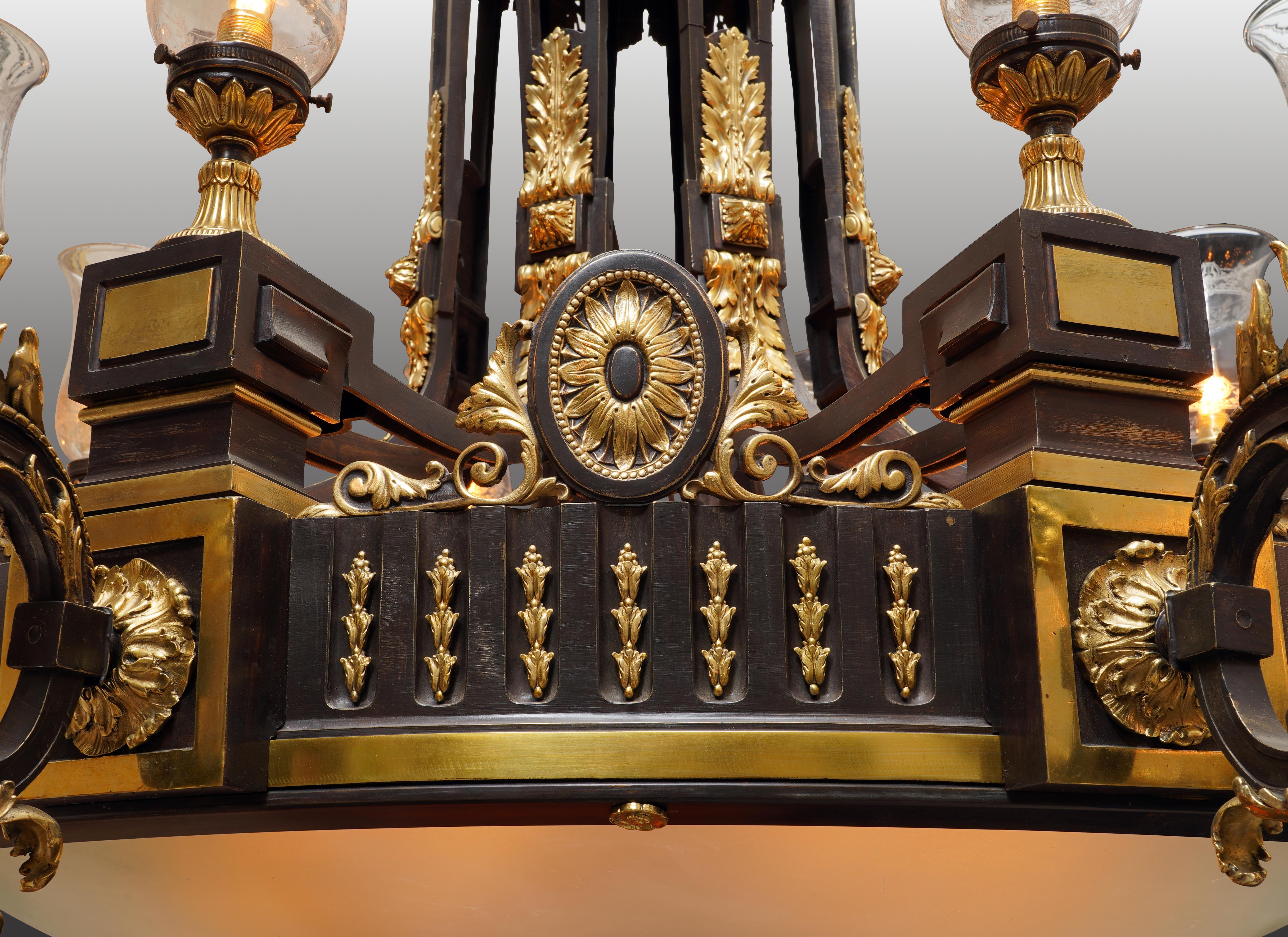 Lacarrière et Cie, Pareja de candelabros, Francia, Circa 1900 en venta 1