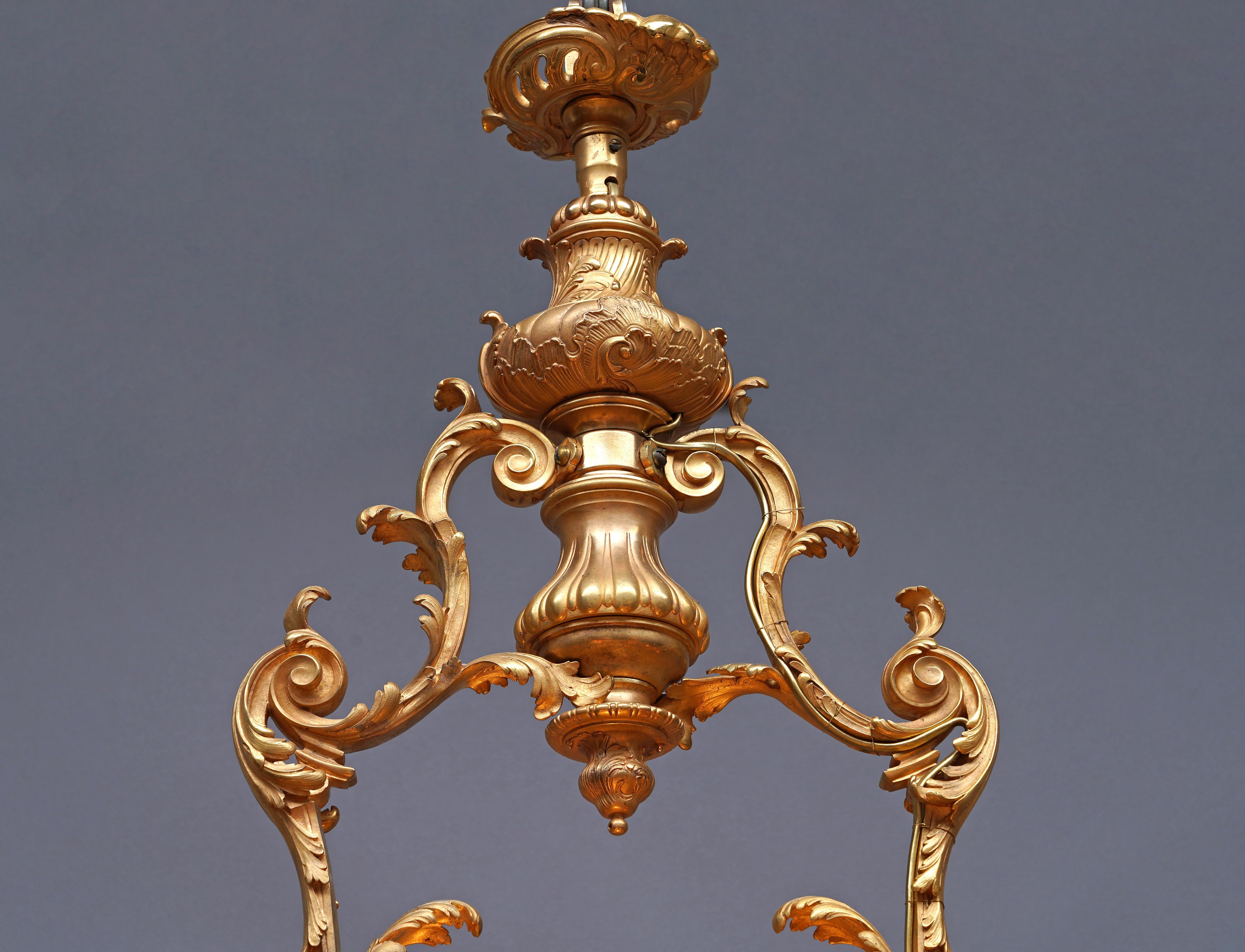 Lacarrière Frères & Delatour, Großer Kronleuchter, Frankreich, um 1870 (Spätes 19. Jahrhundert) im Angebot