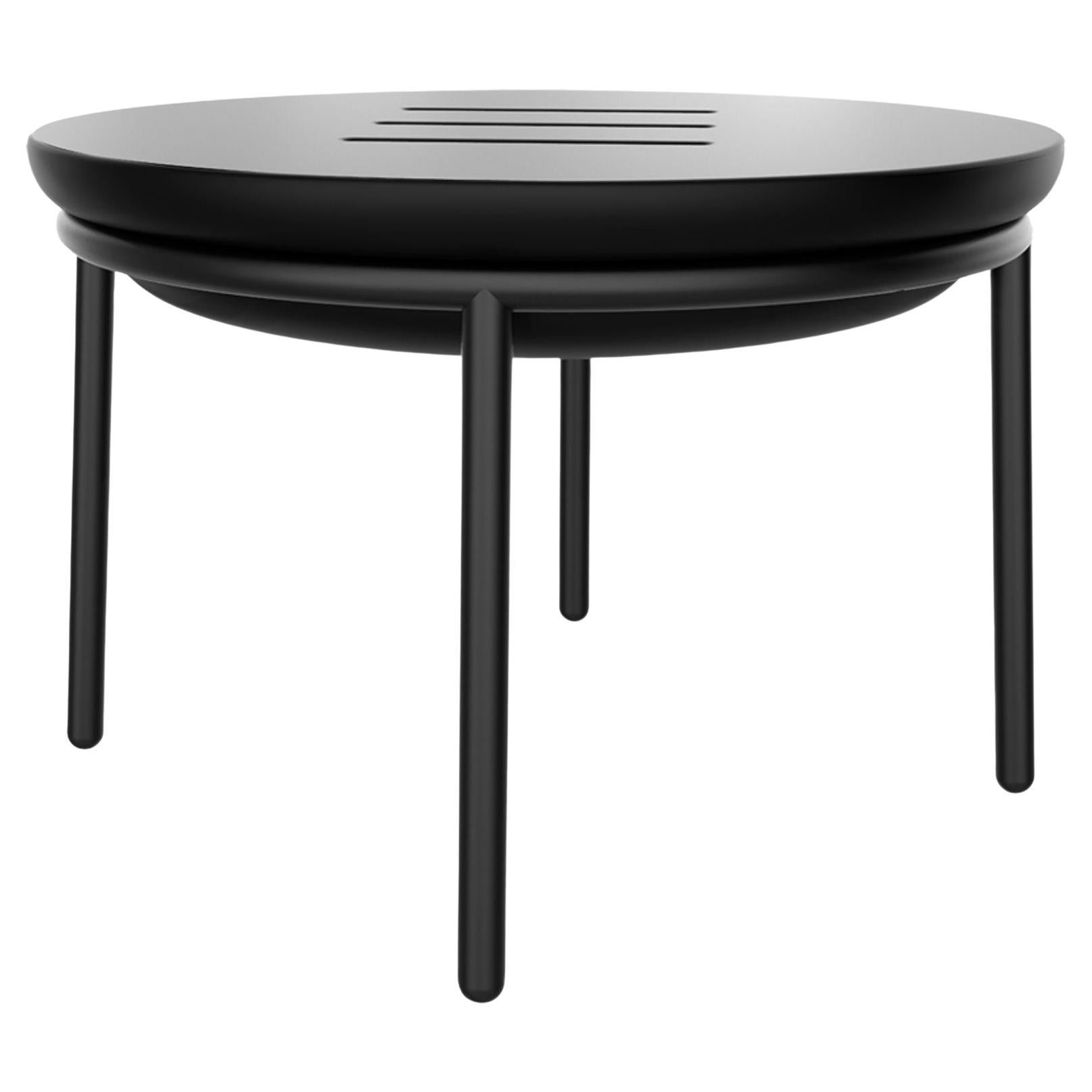 Lace Black 60 Low Table by Mowee For Sale