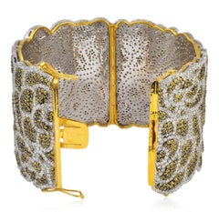 Lace Bracelet 16.53 Carat Diamond Sapphire