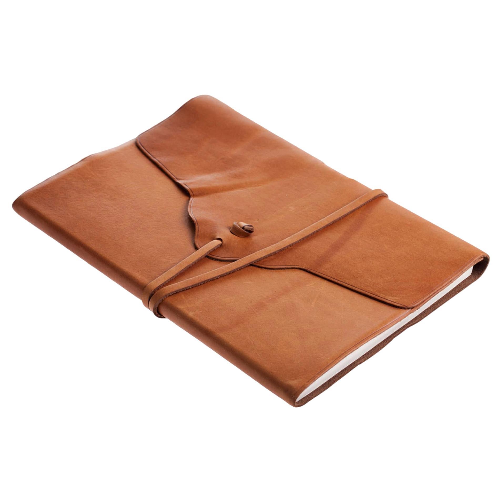 Lace Brown Leather Notebook For Sale