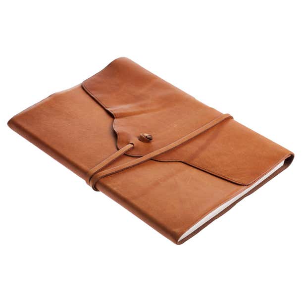 Lace Brown Leather Notebook For Sale at 1stDibs
