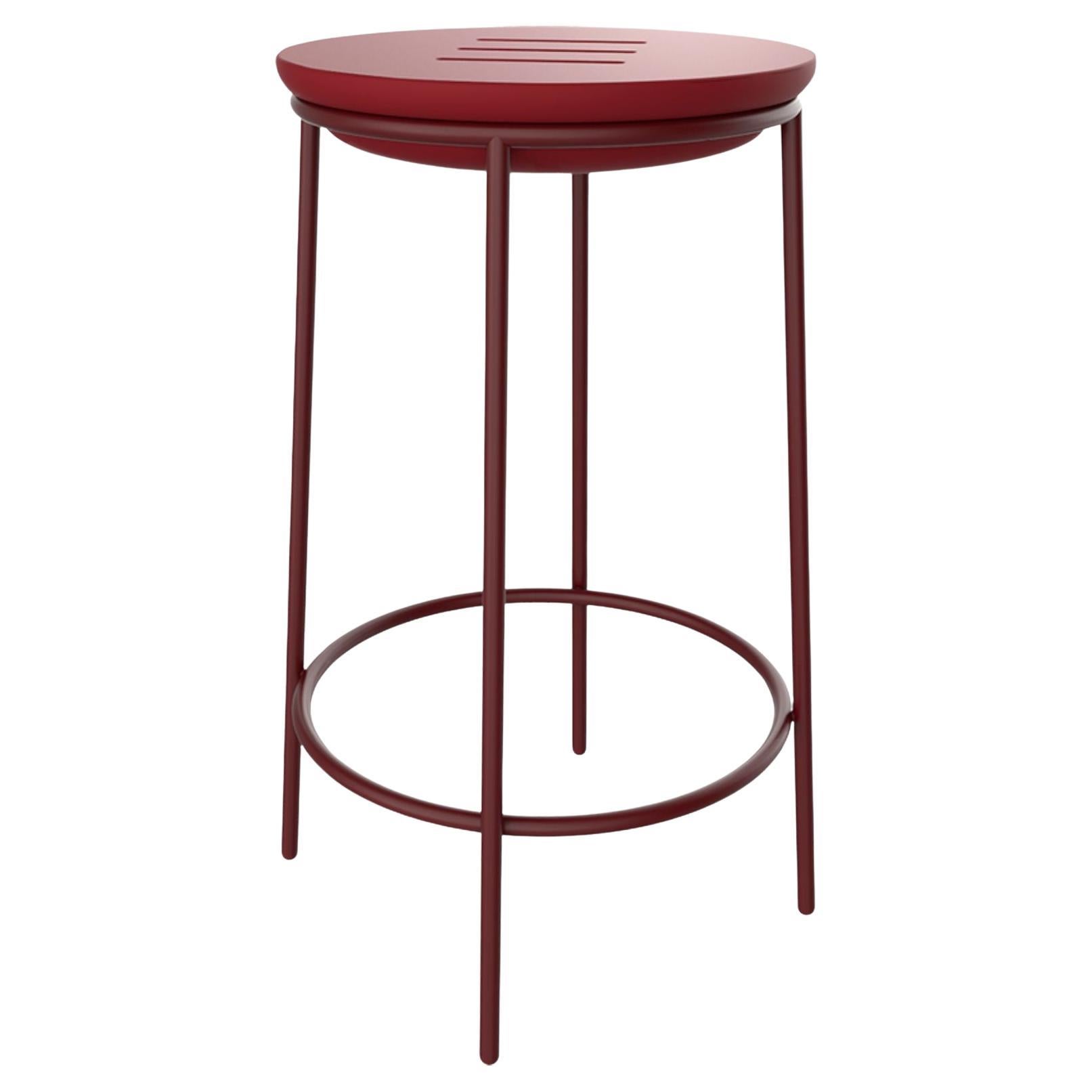 Lace Burgundy 60 High Table by Mowee For Sale