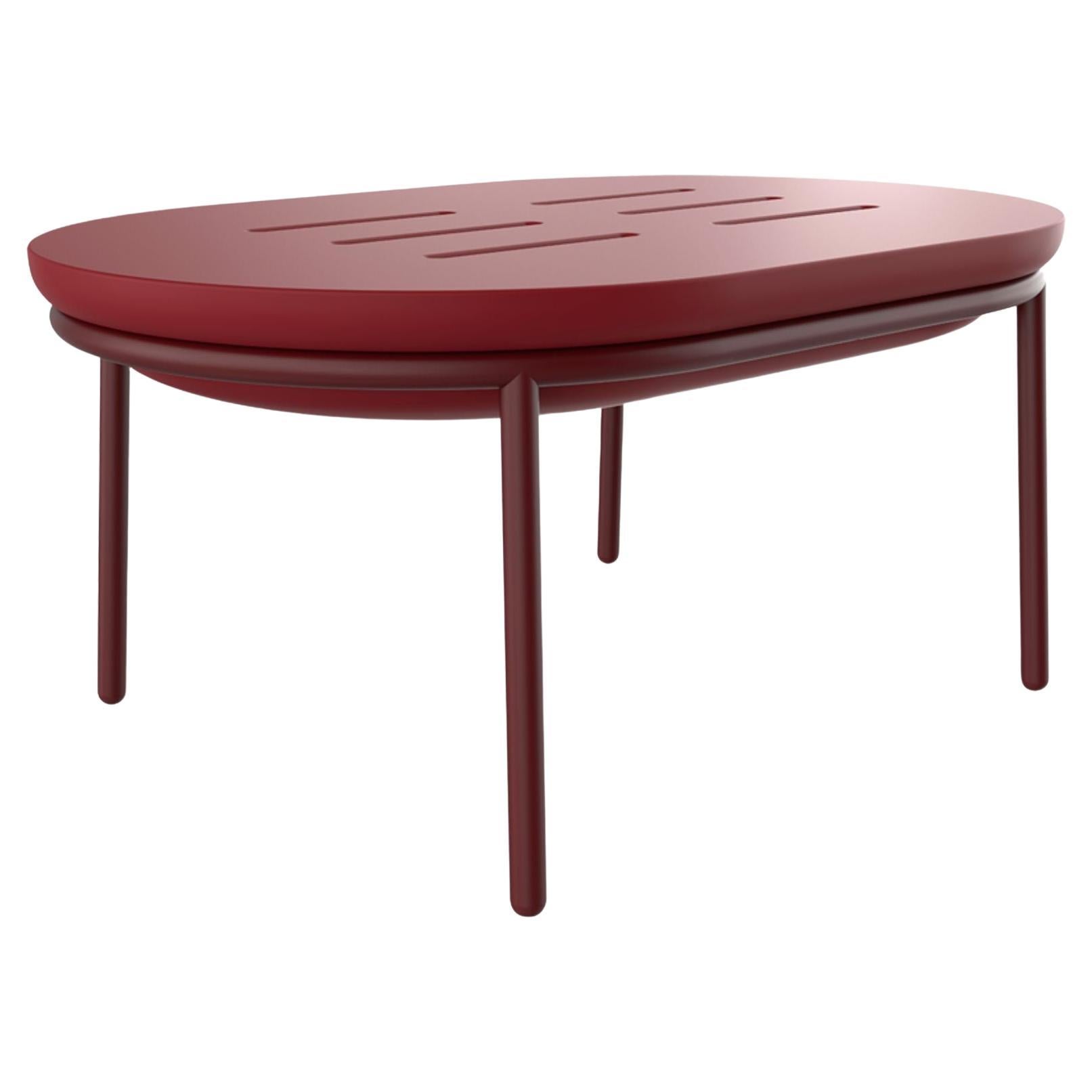 Lace Burgundy 90 Low Table by Mowee For Sale