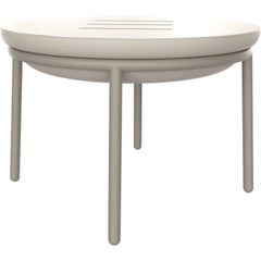 Table basse crème 60 en dentelle de Mowee