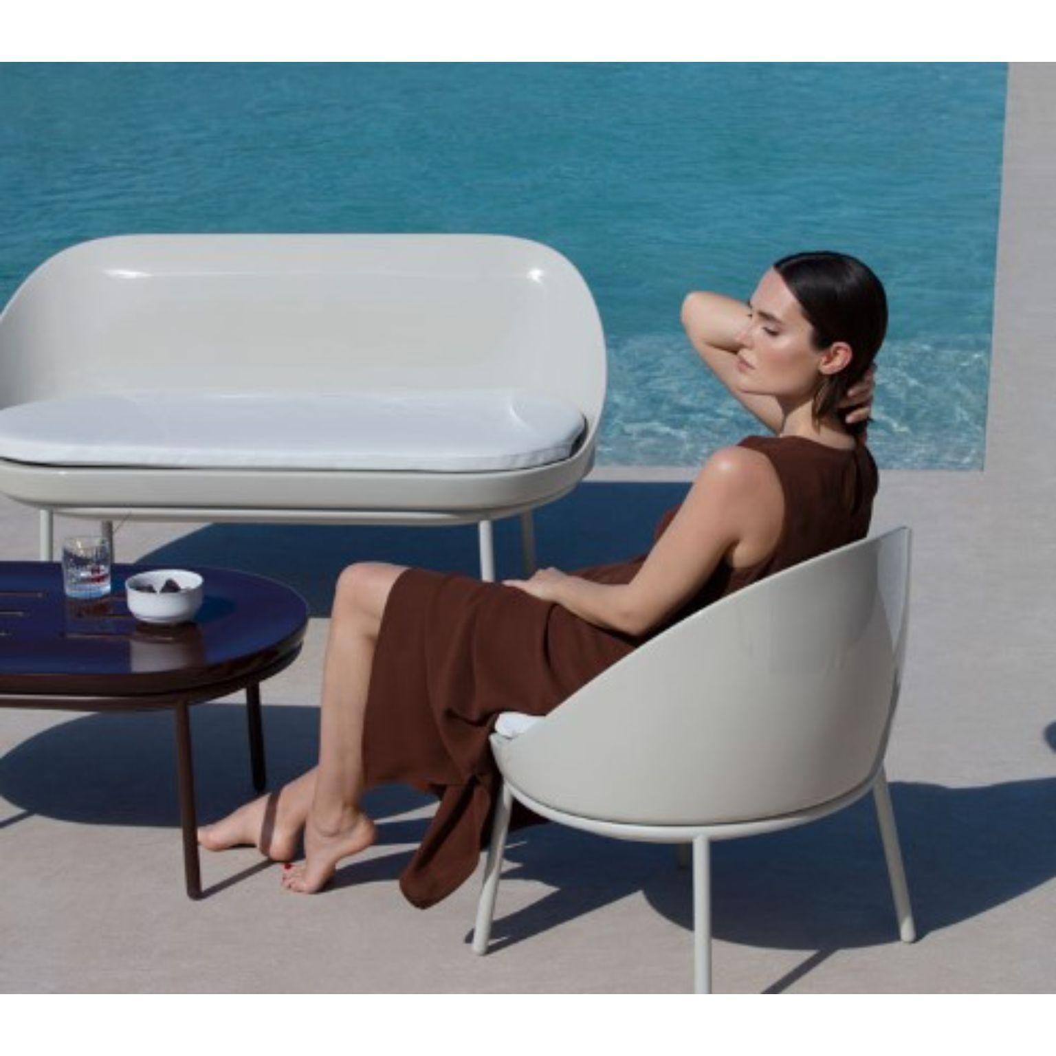 Table basse en dentelle crème 90 de Mowee en vente 3