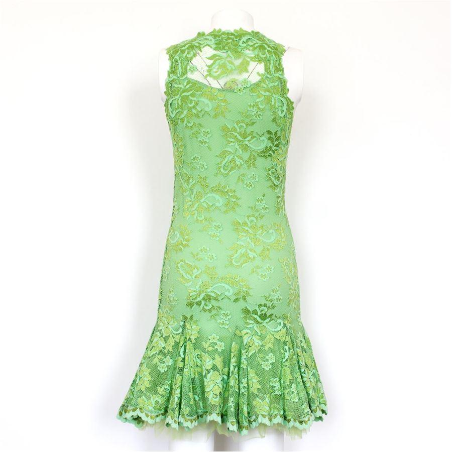 Lace Green color Sleeveless With undervest Total lenght (shoulder/hem) cm 90 (35.4 inches) Original price euro 1500
