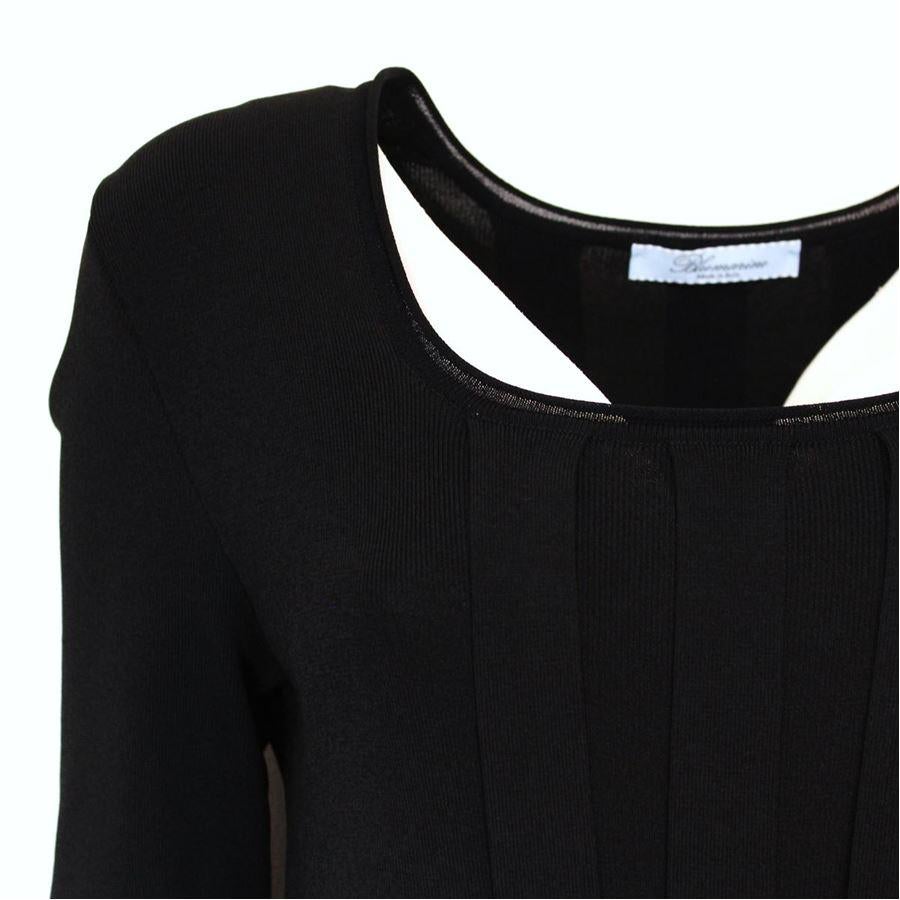 Black Blumarine Lace dress size 42 For Sale