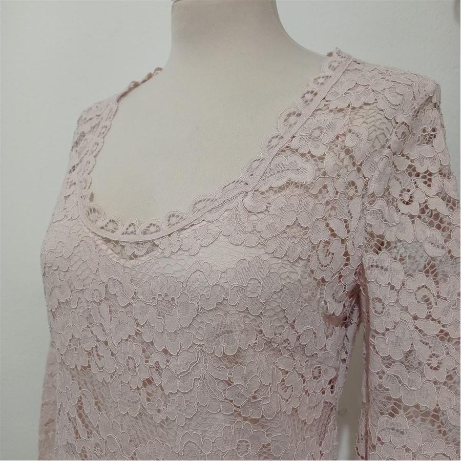 Gray Blumarine Lace dress size 40 For Sale
