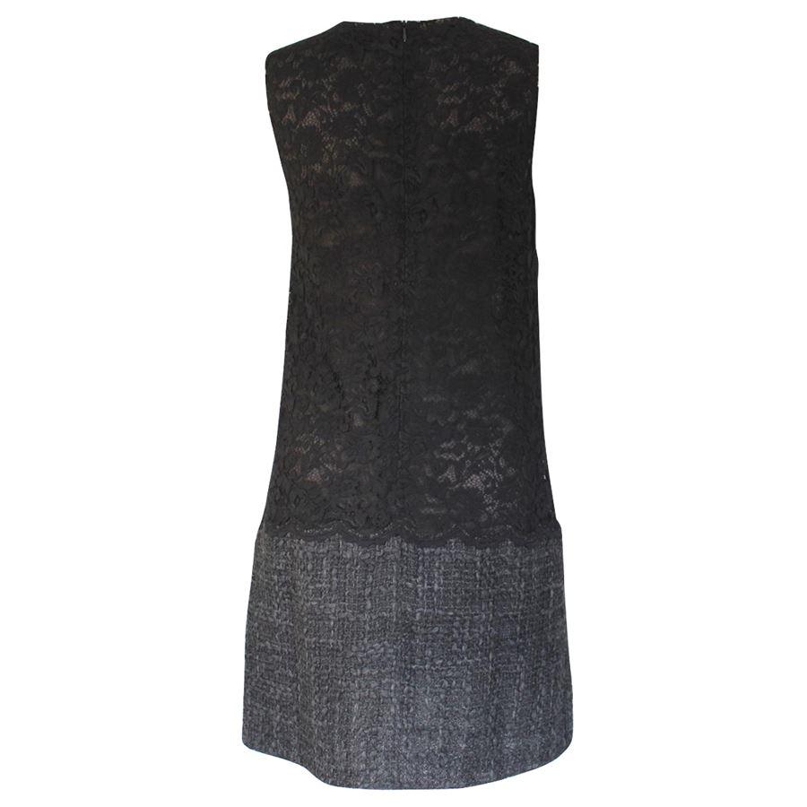 Dolce & Gabbana Lace dress size 42 In Excellent Condition In Gazzaniga (BG), IT