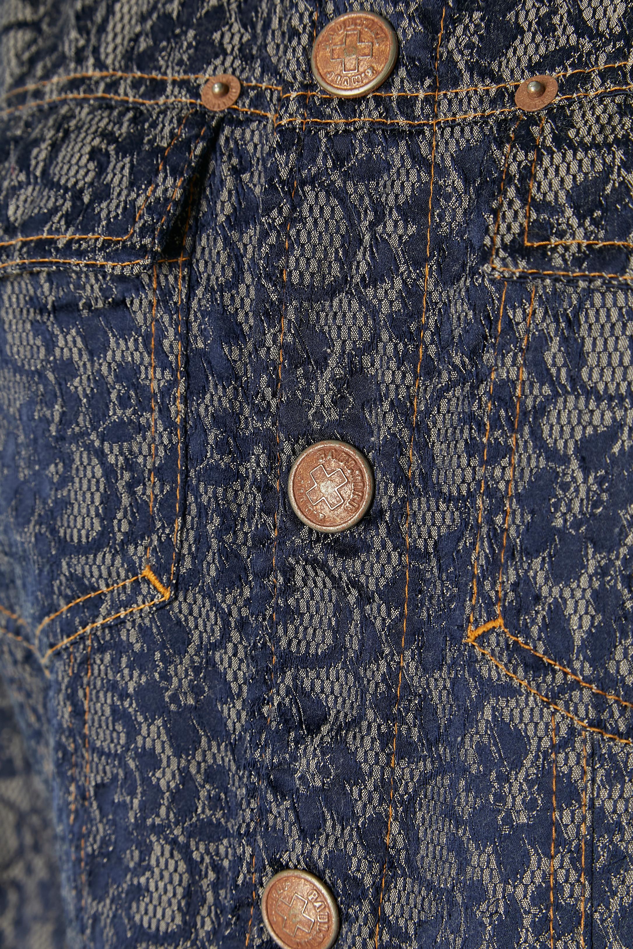 Completo giacca e pantaloni in pizzo jacquard GAULTIER JEAN'S In condizioni ottime in vendita a Saint-Ouen-Sur-Seine, FR