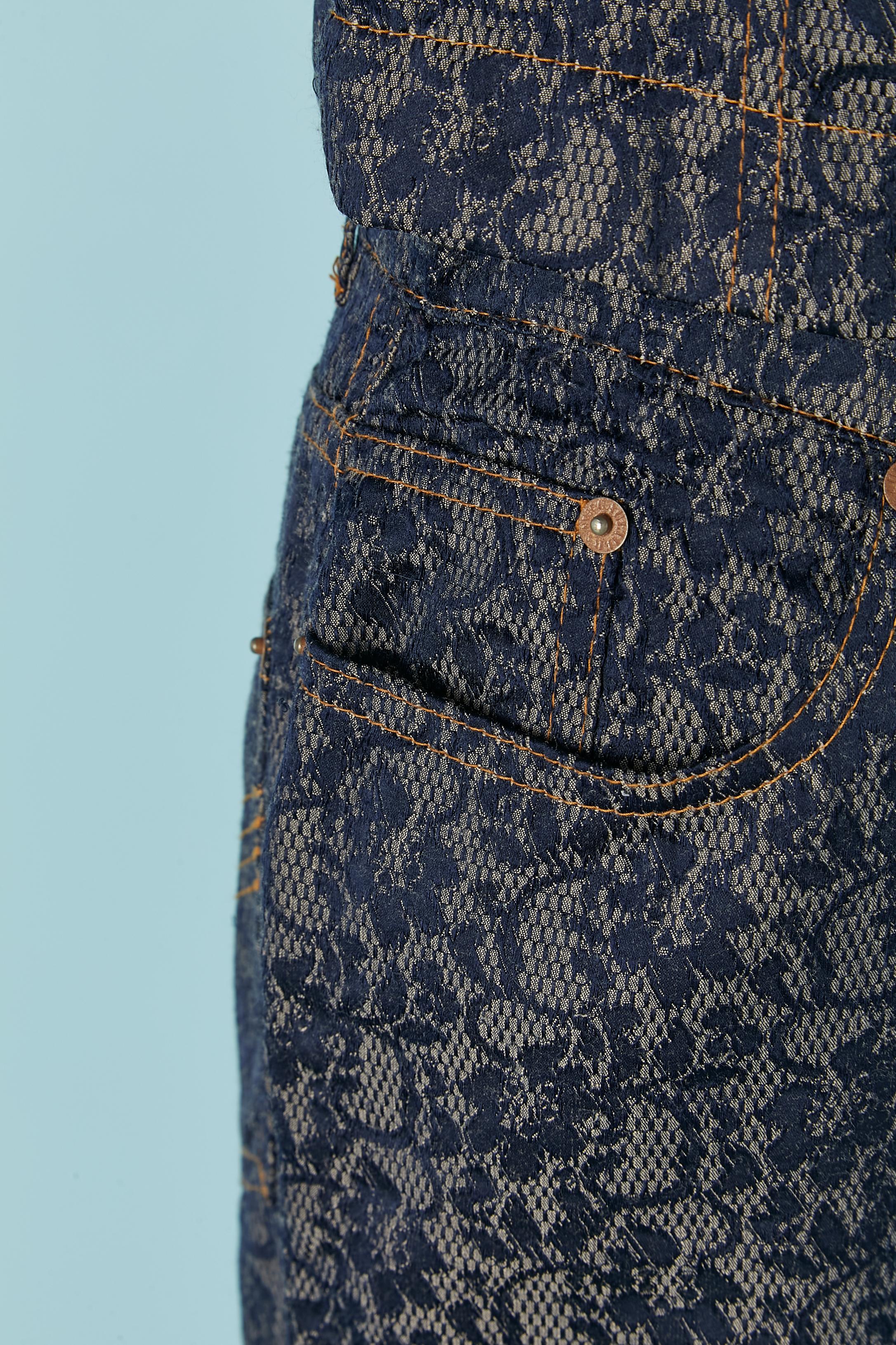Donna Completo giacca e pantaloni in pizzo jacquard GAULTIER JEAN'S in vendita