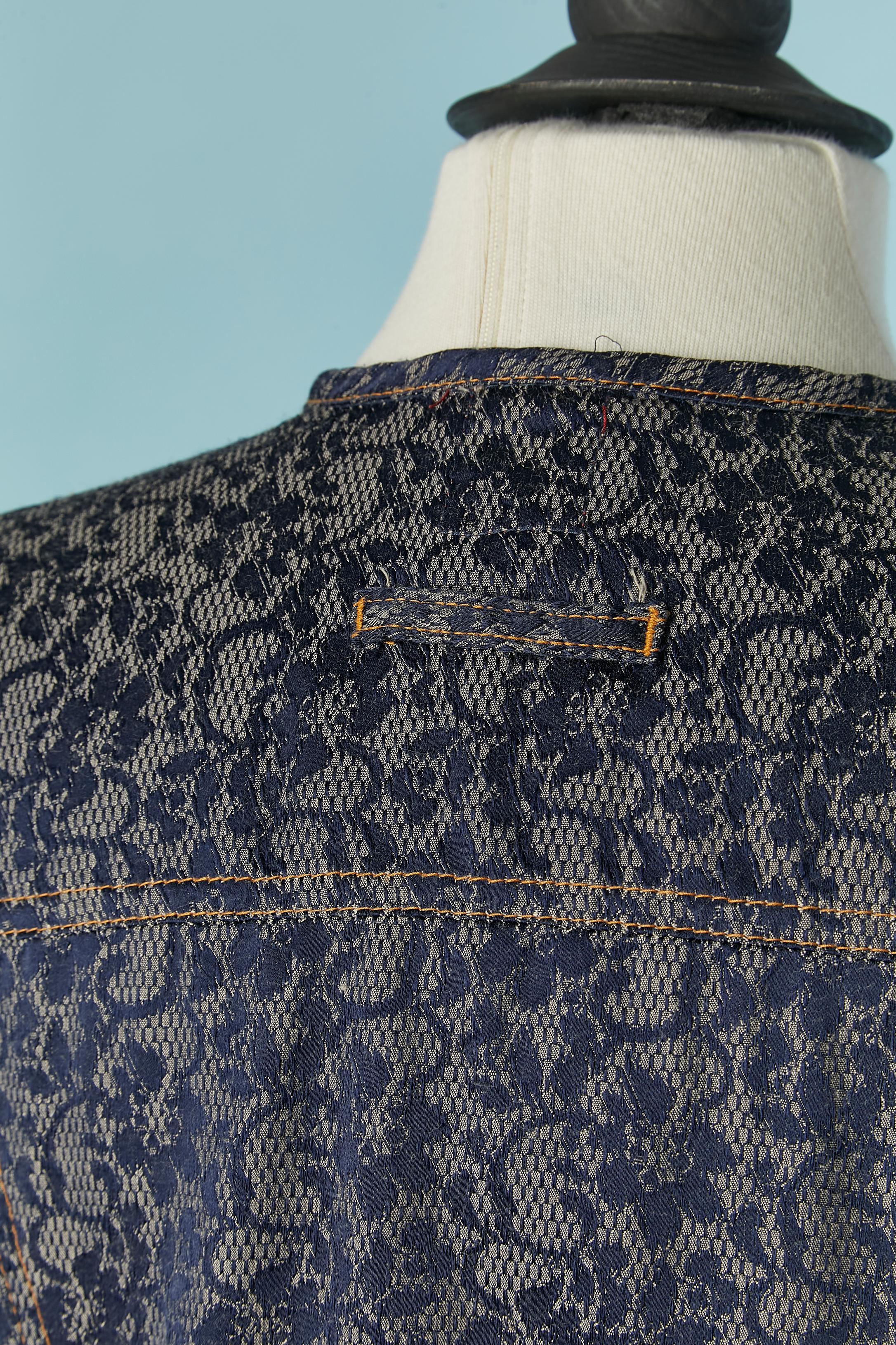 Completo giacca e pantaloni in pizzo jacquard GAULTIER JEAN'S in vendita 3