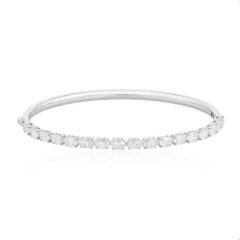 Lace Quixotic 18K White Gold Diamond Bangle Bracelet