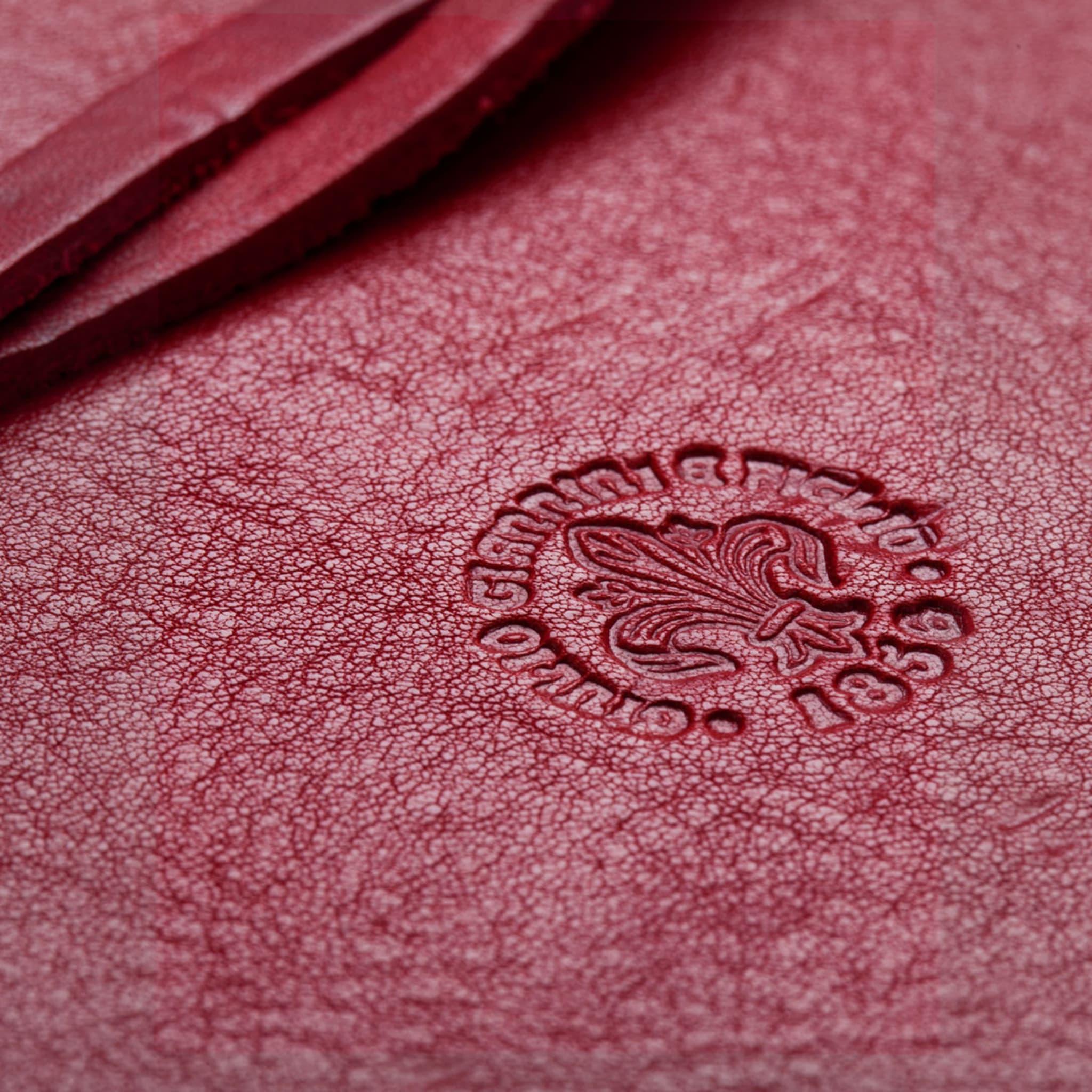 Italian Lace Red Leather Notebook For Sale